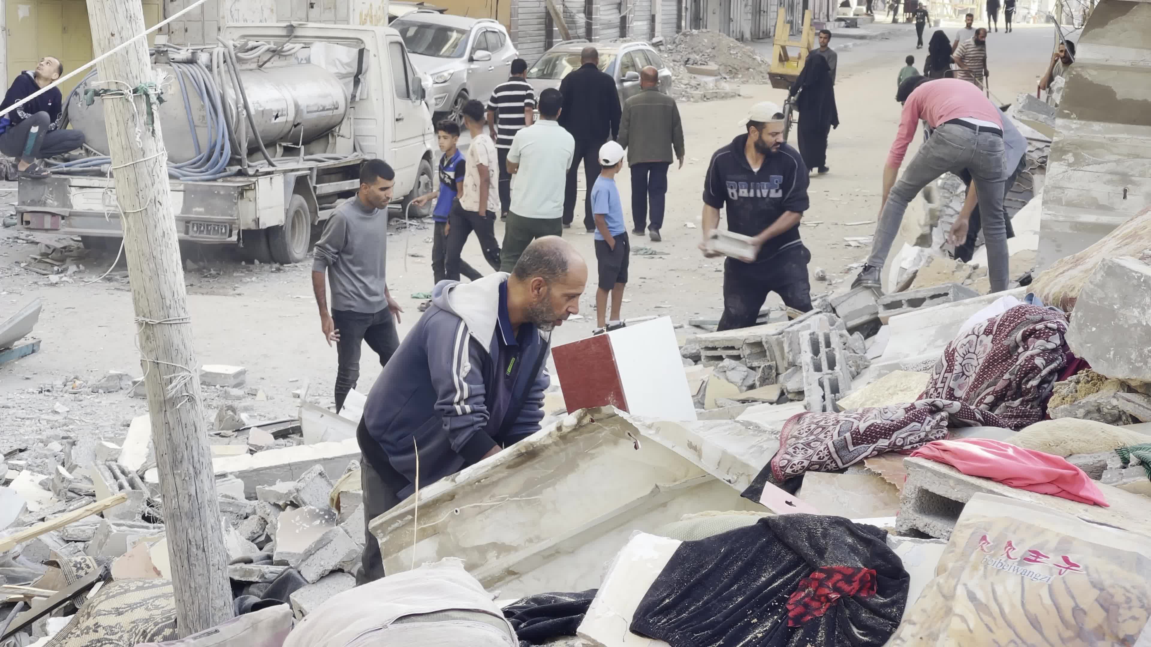 Aftermath of Israeli Airstrike In Gaza, Palestine