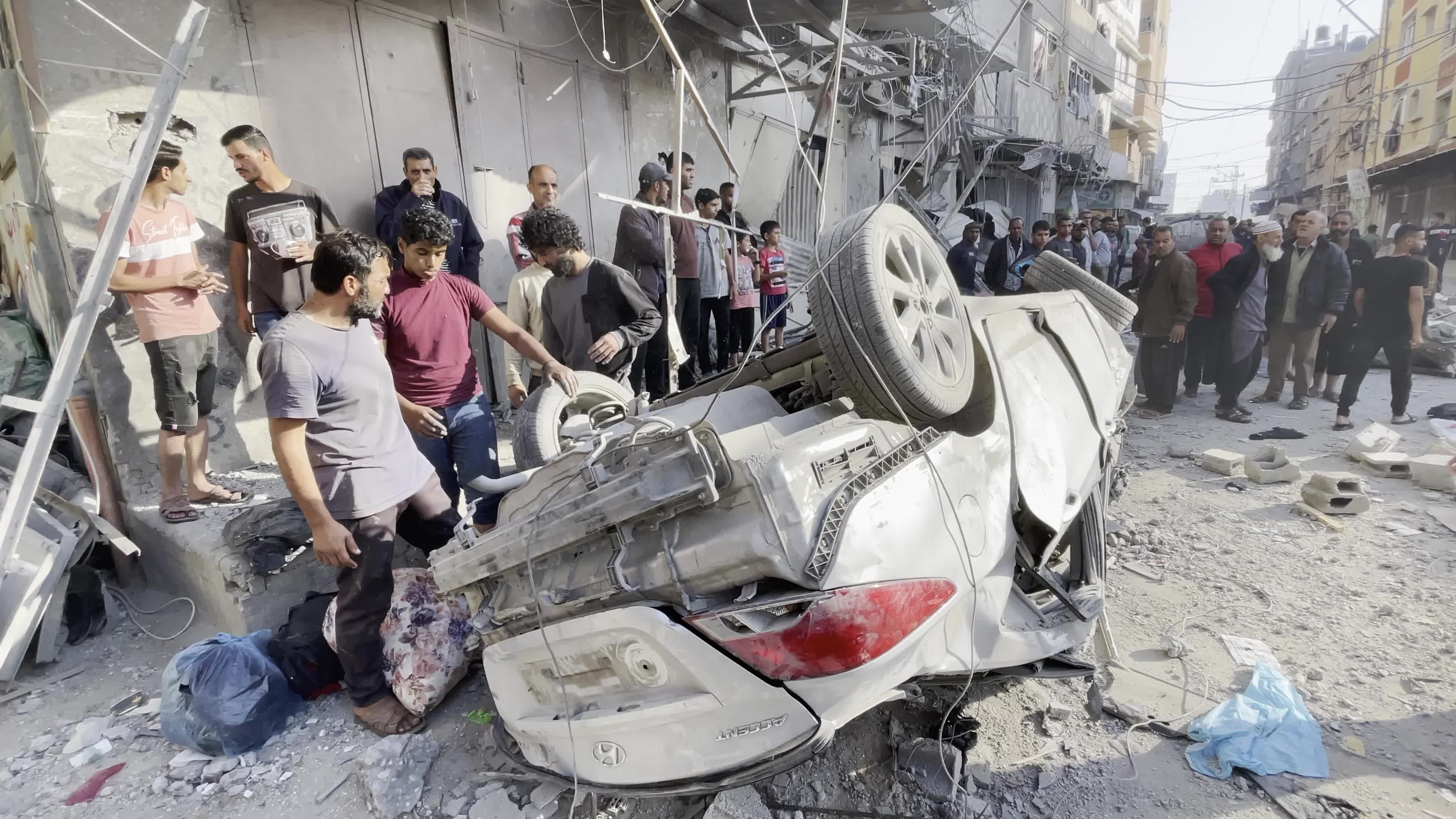 Aftermath of Israeli Airstrike In Gaza, Palestine