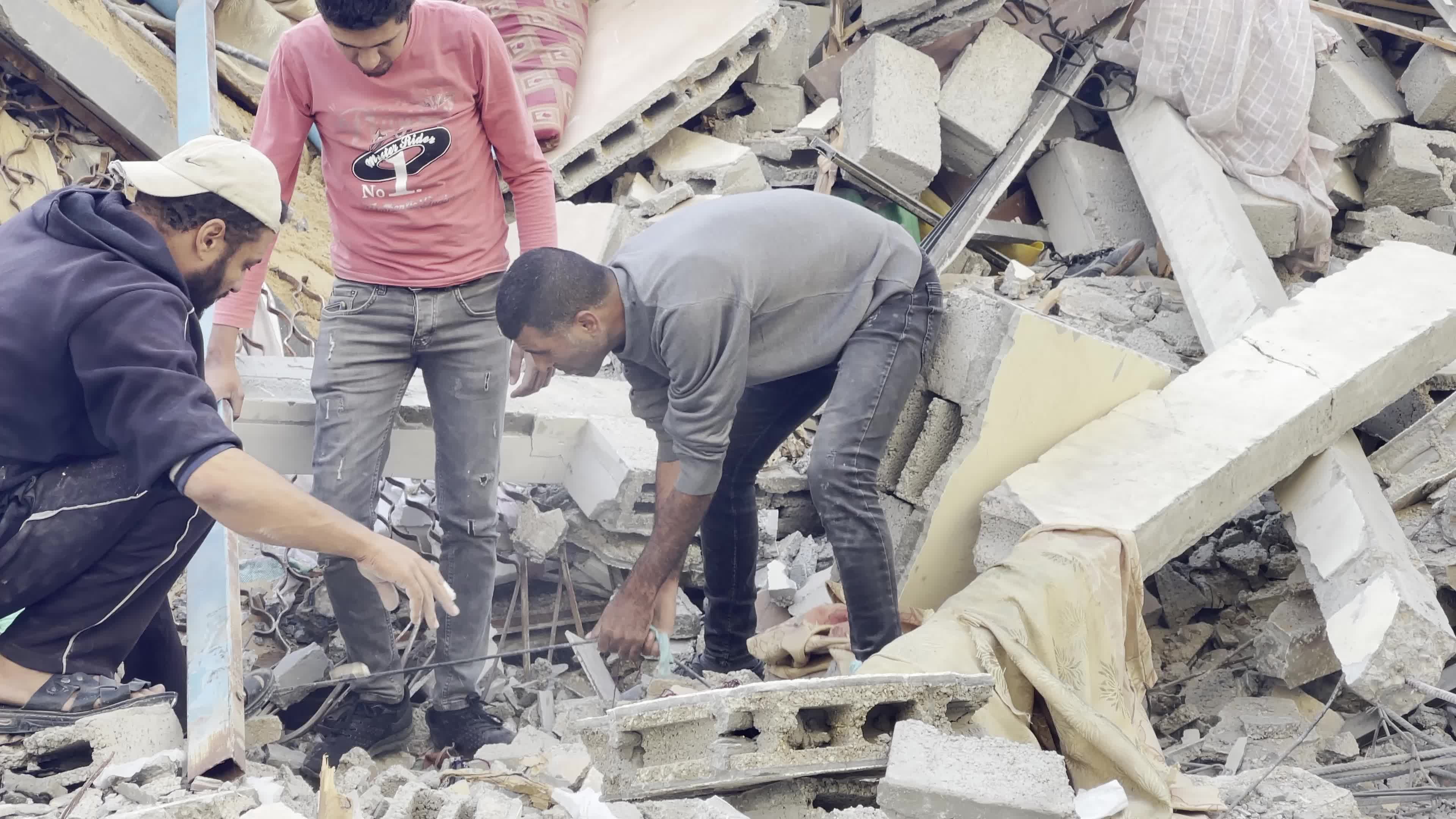 Aftermath of Israeli Airstrike In Gaza, Palestine