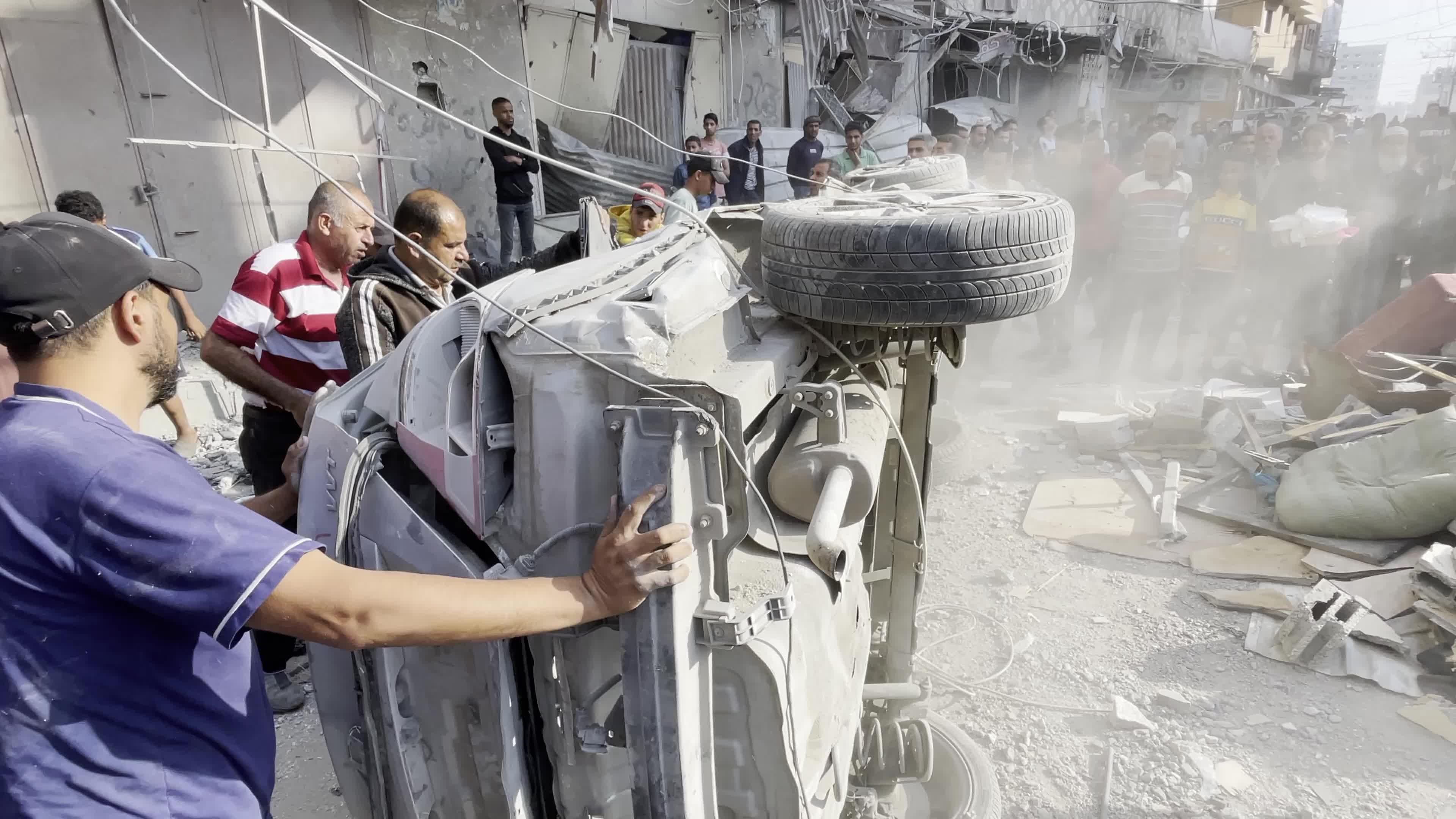 Aftermath of Israeli Airstrike In Gaza, Palestine