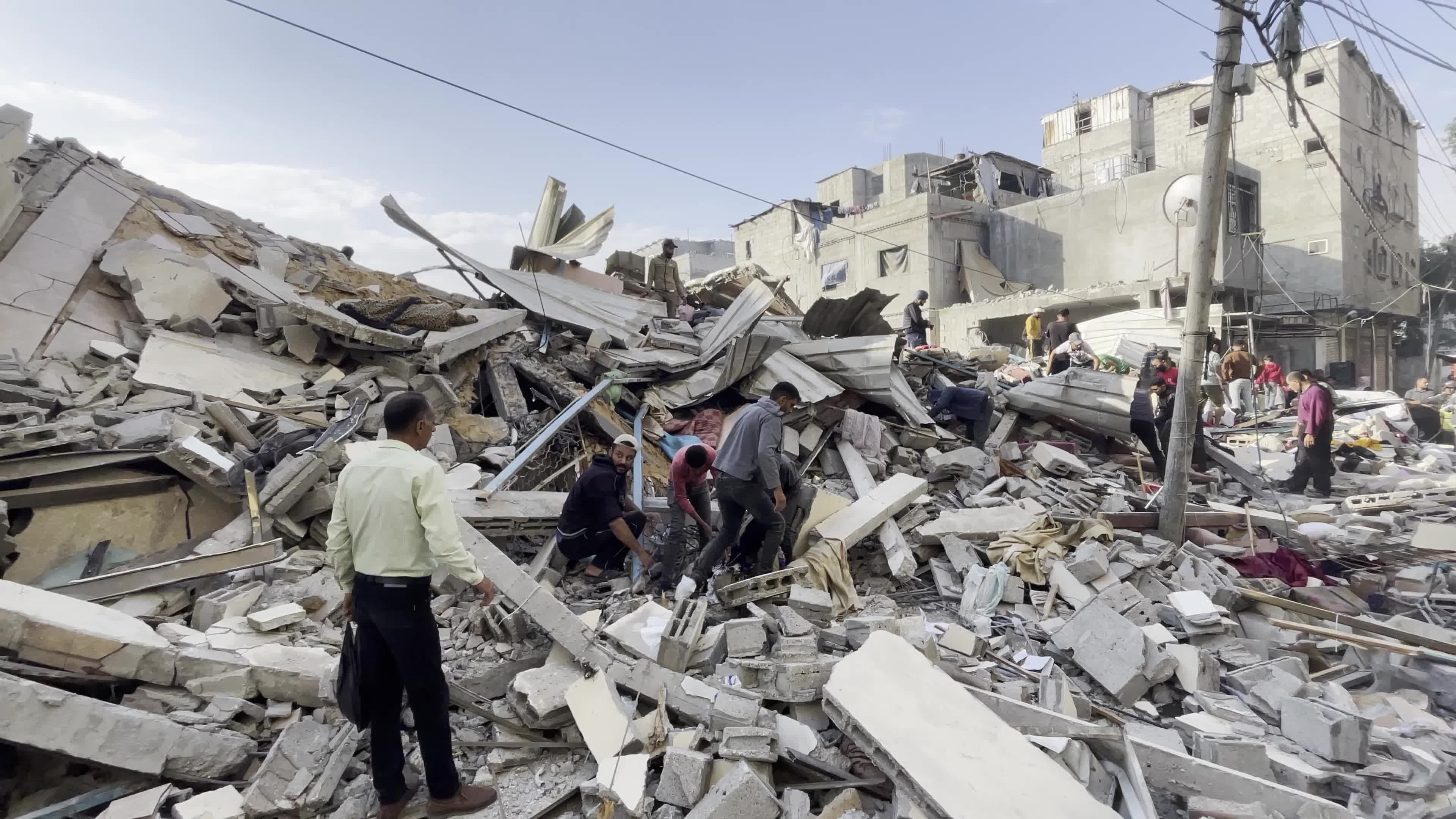 Aftermath of Israeli Airstrike In Gaza, Palestine