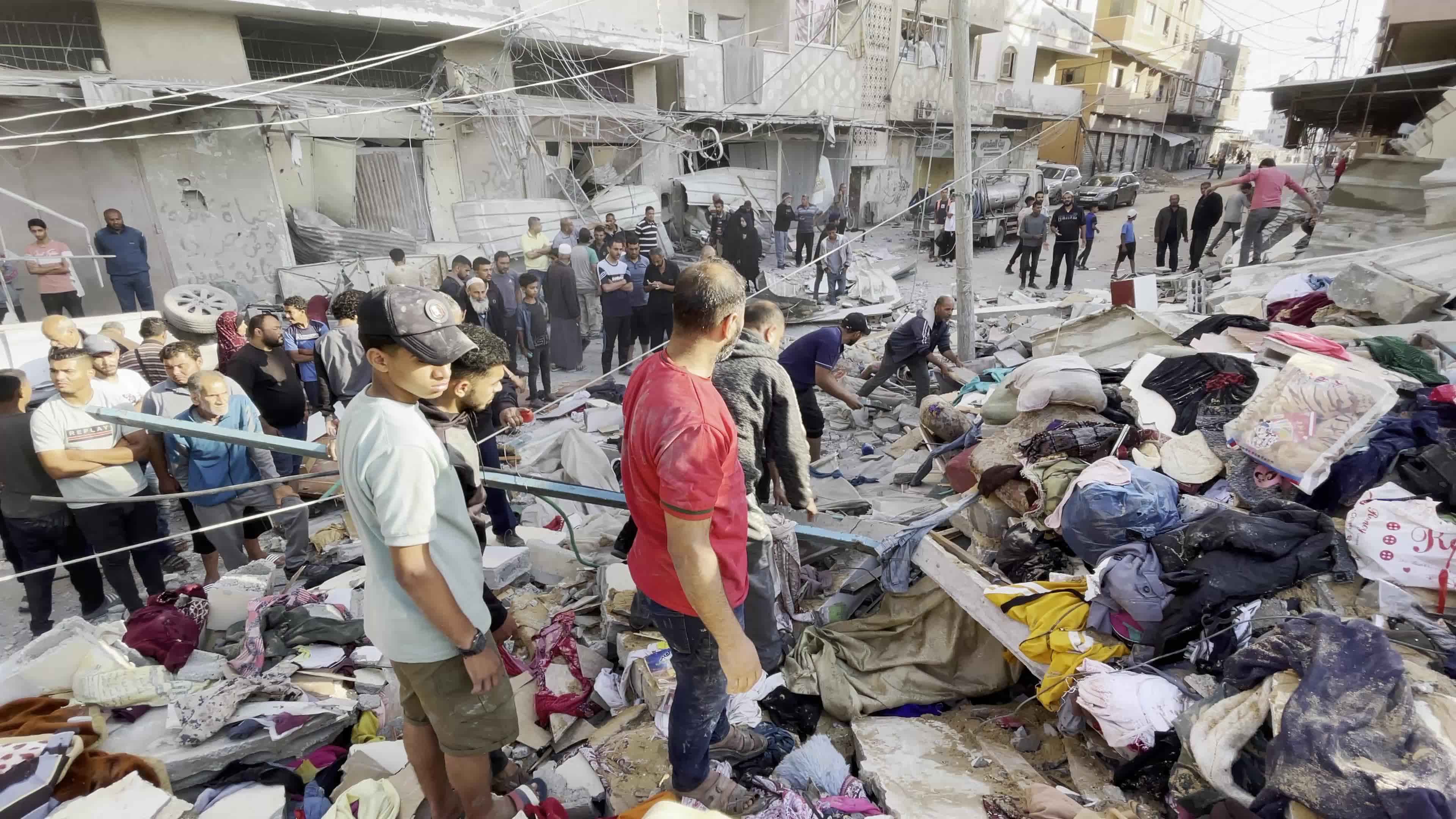 Aftermath of Israeli Airstrike In Gaza, Palestine