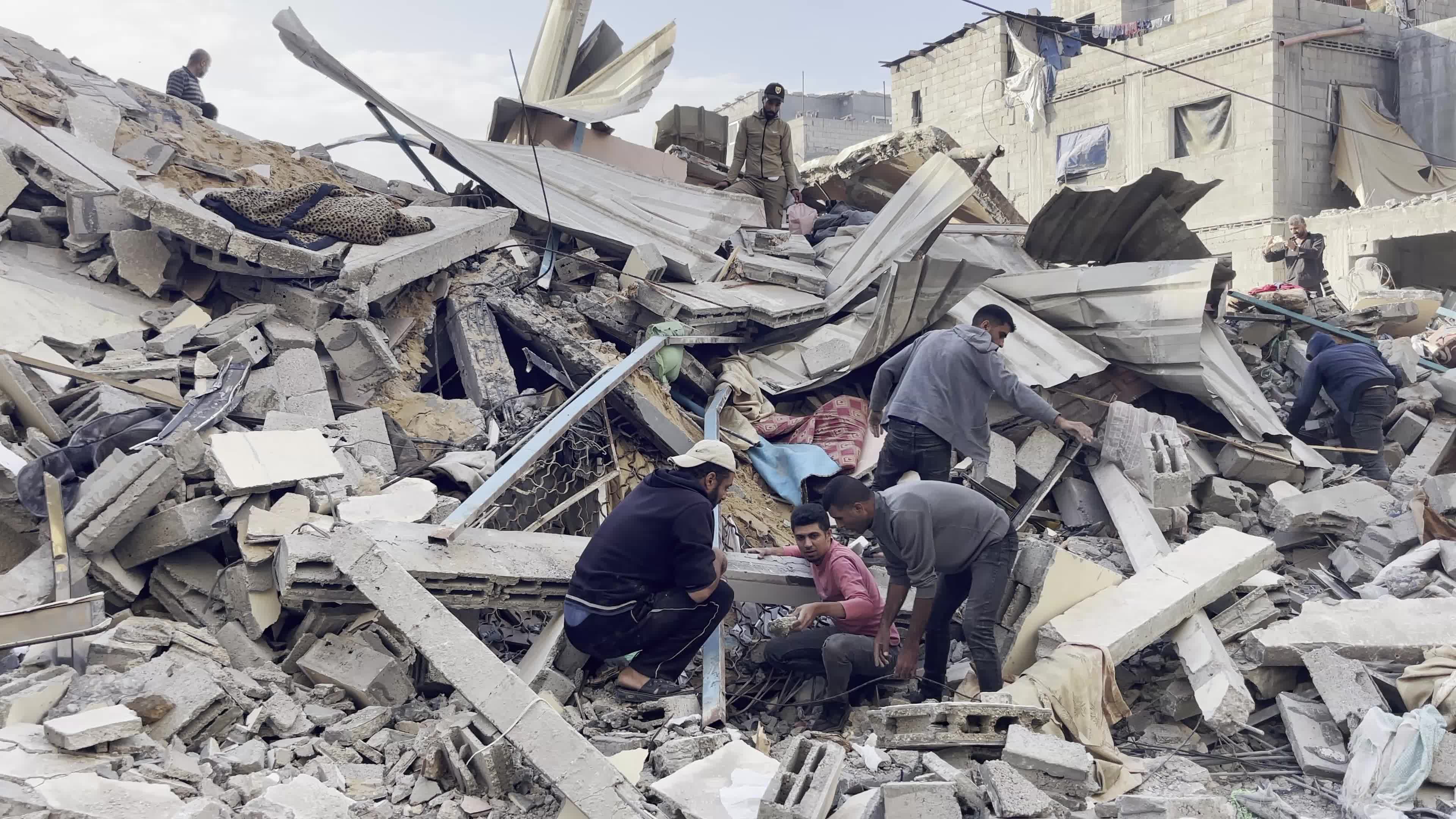 Aftermath of Israeli Airstrike In Gaza, Palestine