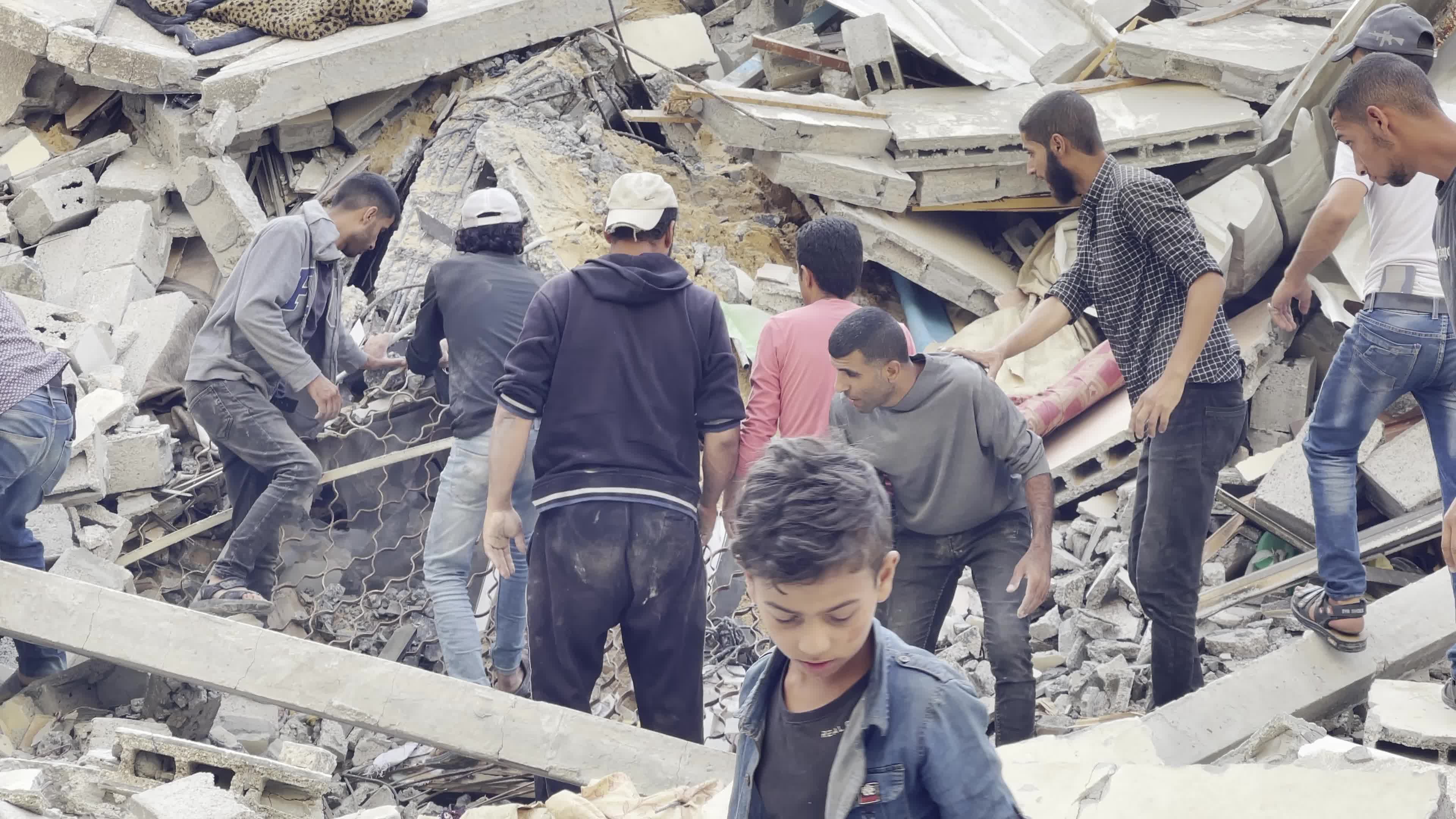 Aftermath of Israeli Airstrike In Gaza, Palestine