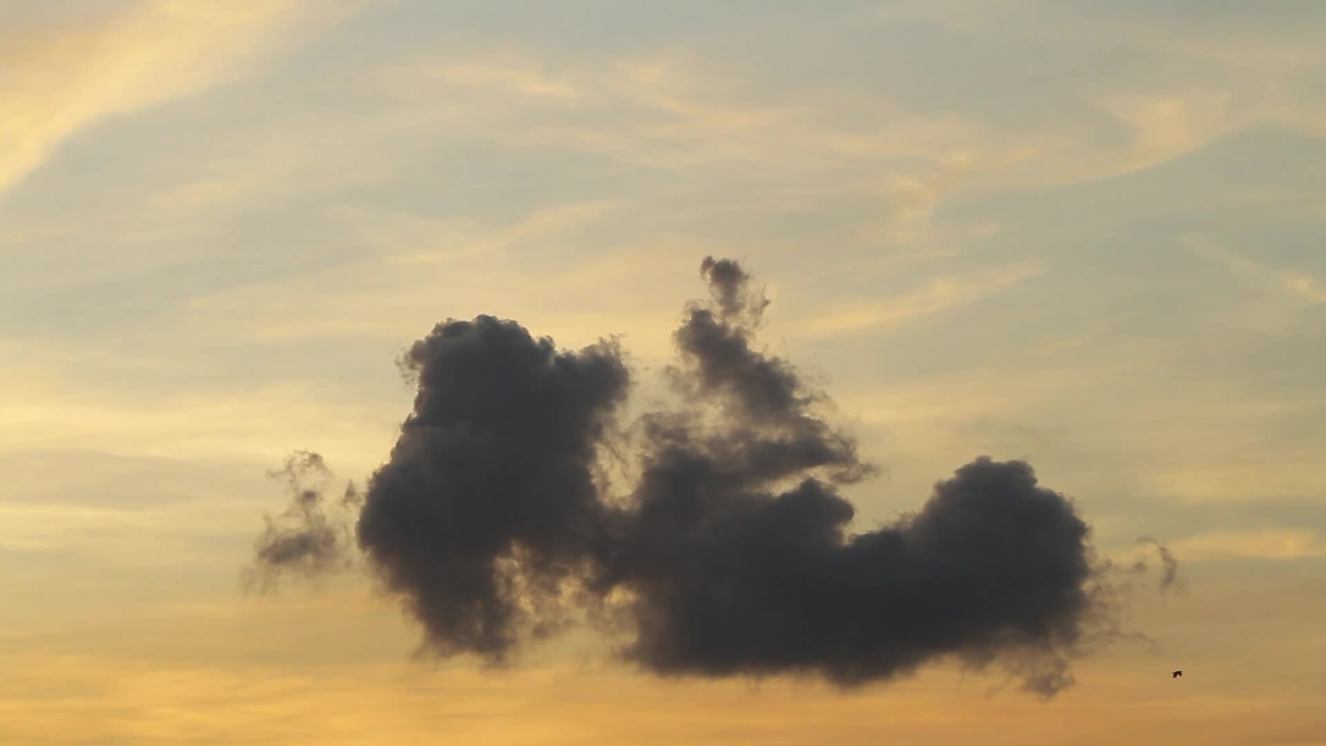Rain Clouds Form at Dusk in Aceh