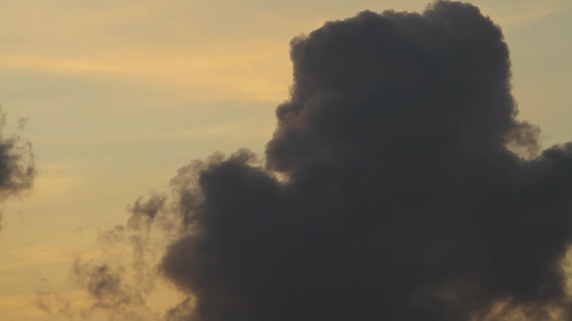 Rain Clouds Form at Dusk in Aceh