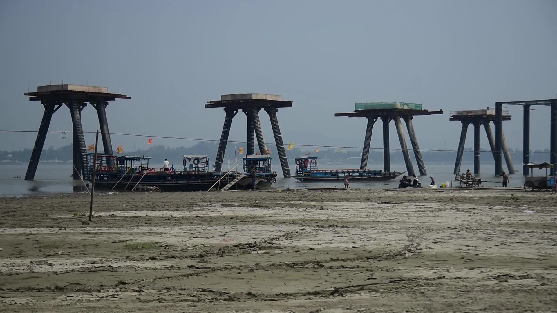 Construction works on India’s First River Terminal Guwahati Gateway Ghat
