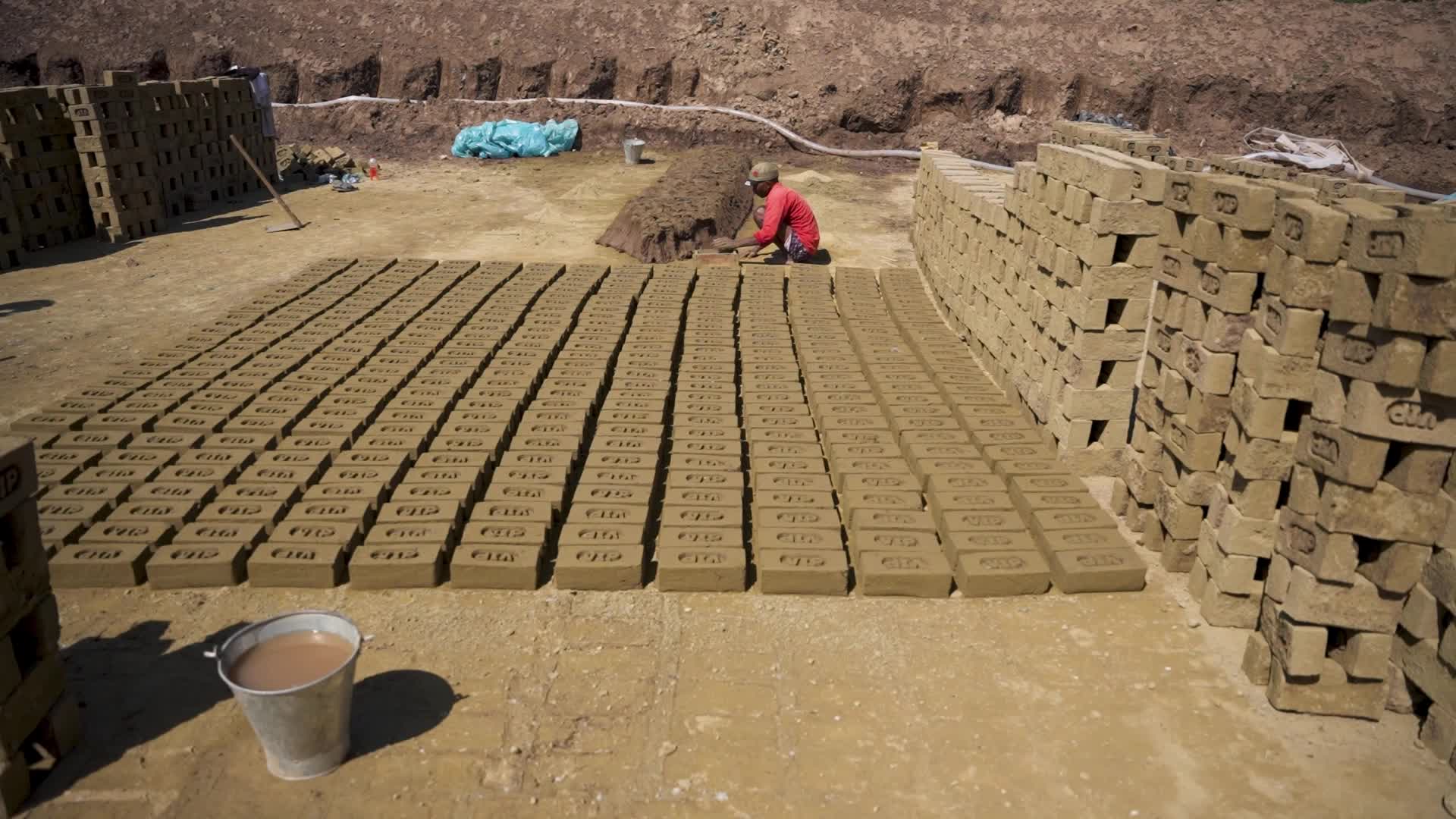 Brick Making in Kashmir, India