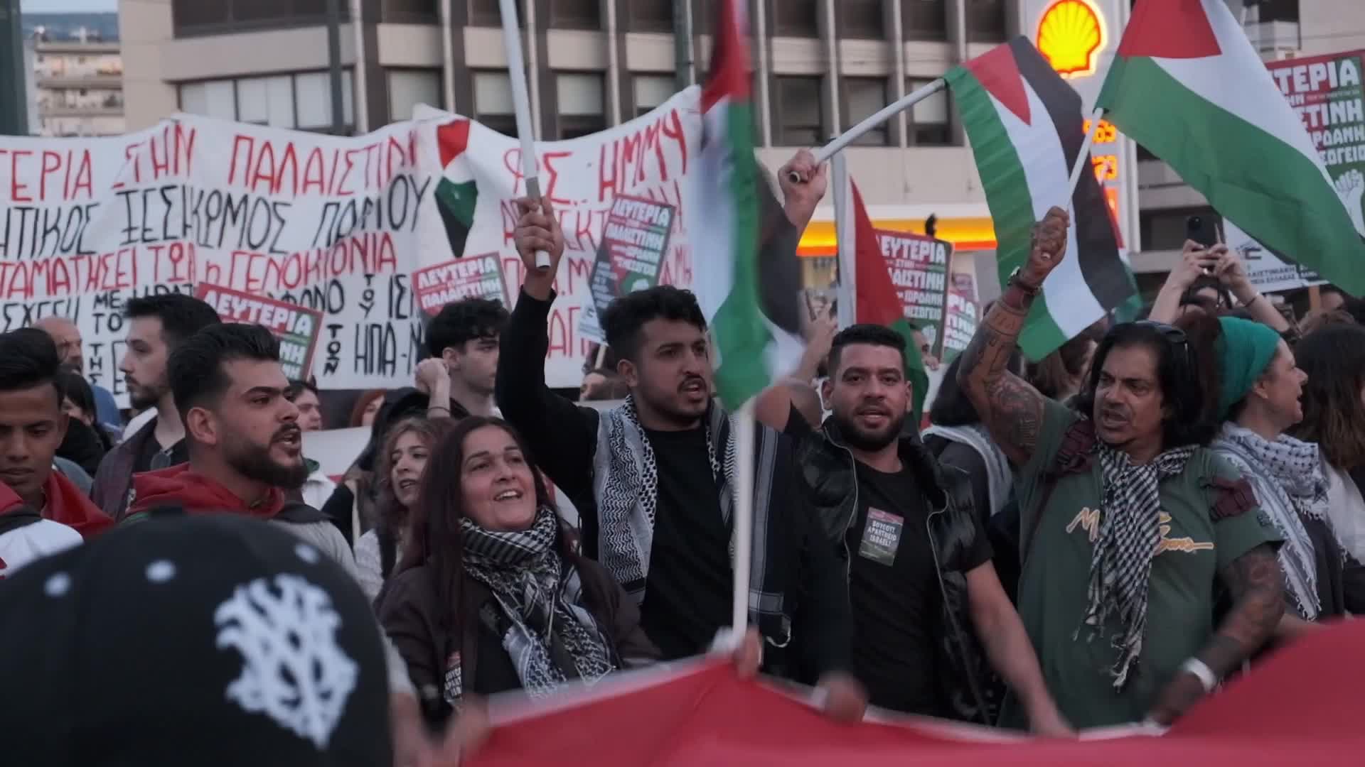 Solidarity Rally In Athens On The 76th Anniversary Of The Nakba