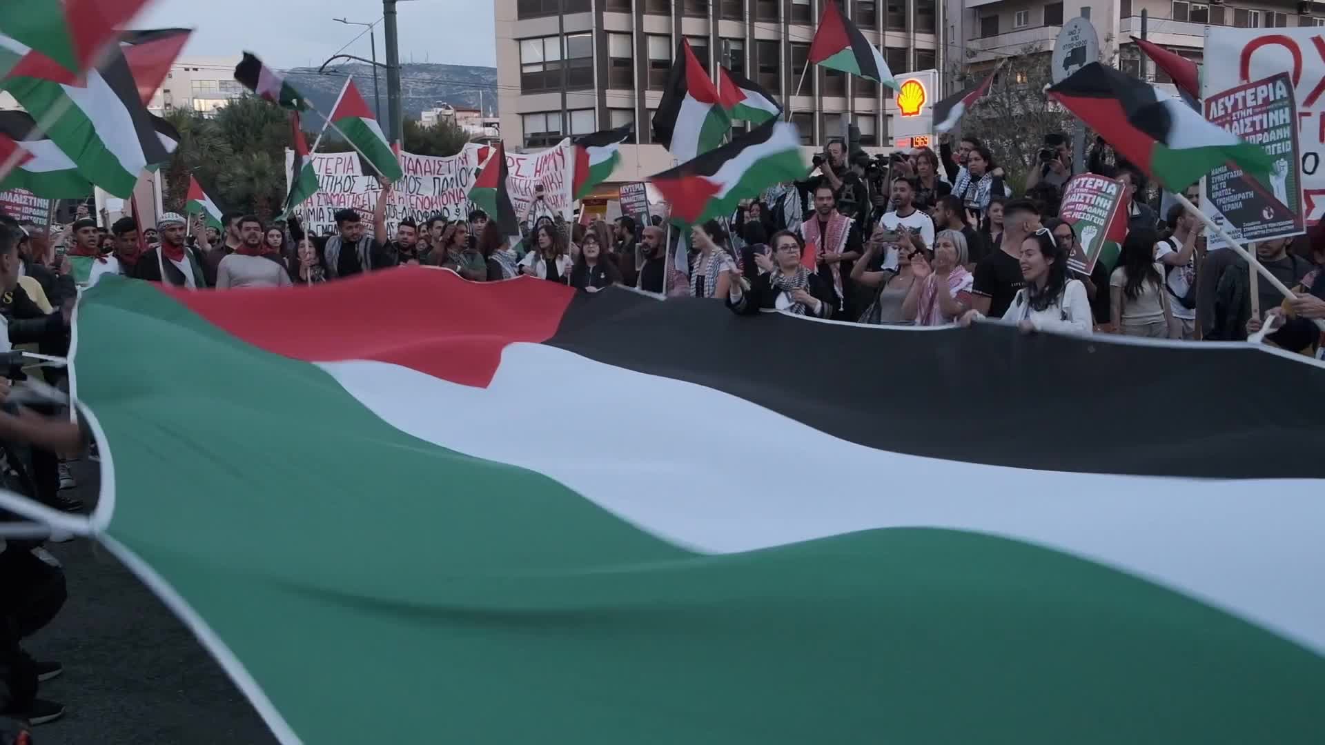 Solidarity Rally In Athens On The 76th Anniversary Of The Nakba