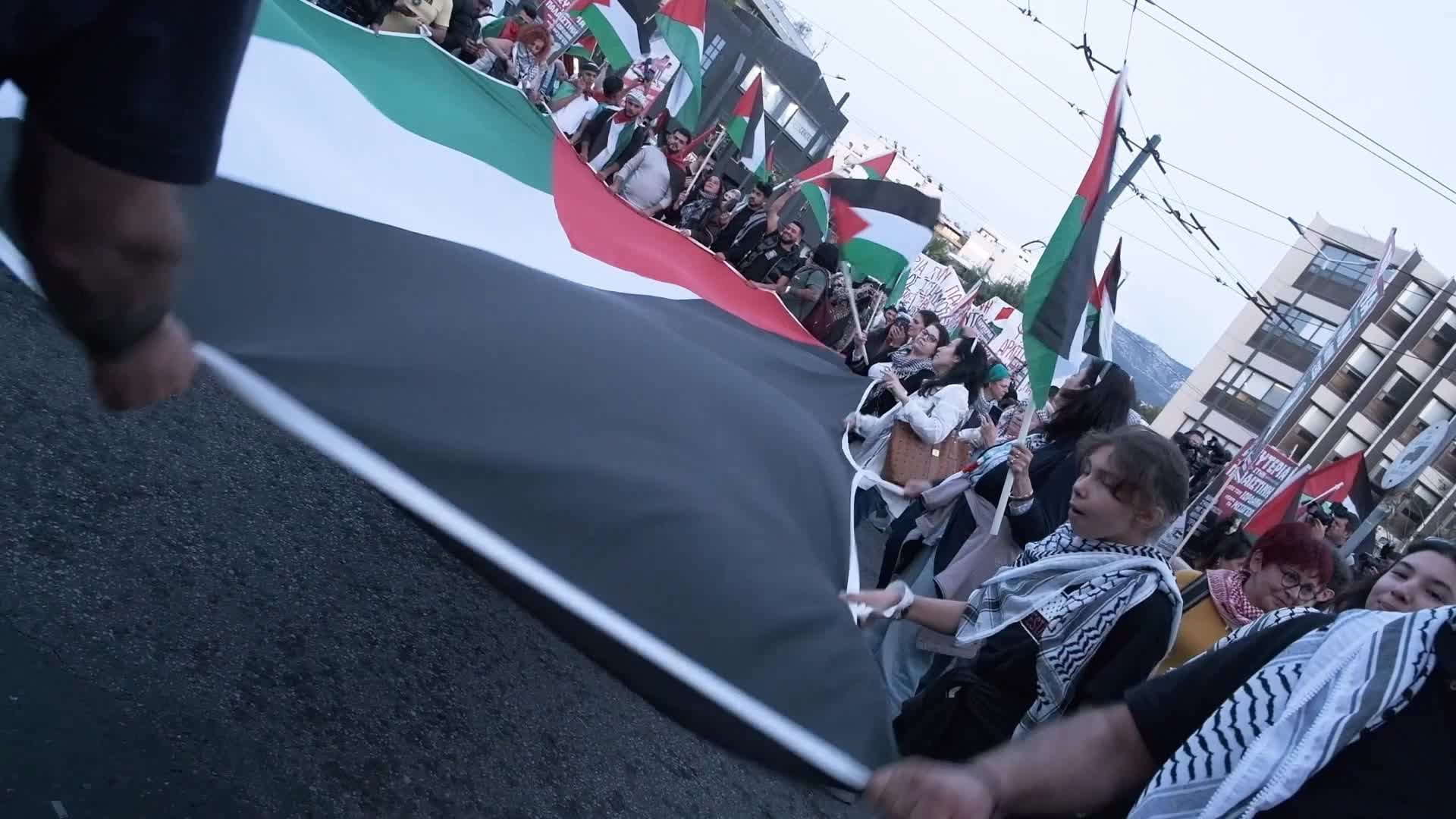 Solidarity Rally In Athens On The 76th Anniversary Of The Nakba
