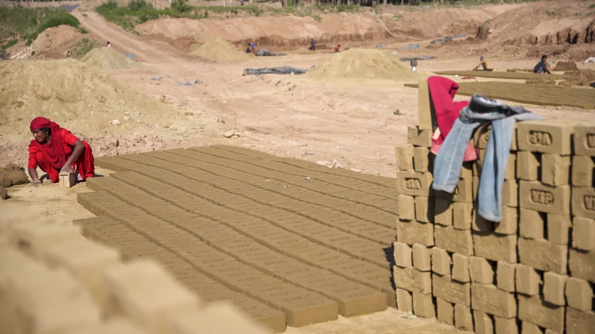 Brick Making in Kashmir, India