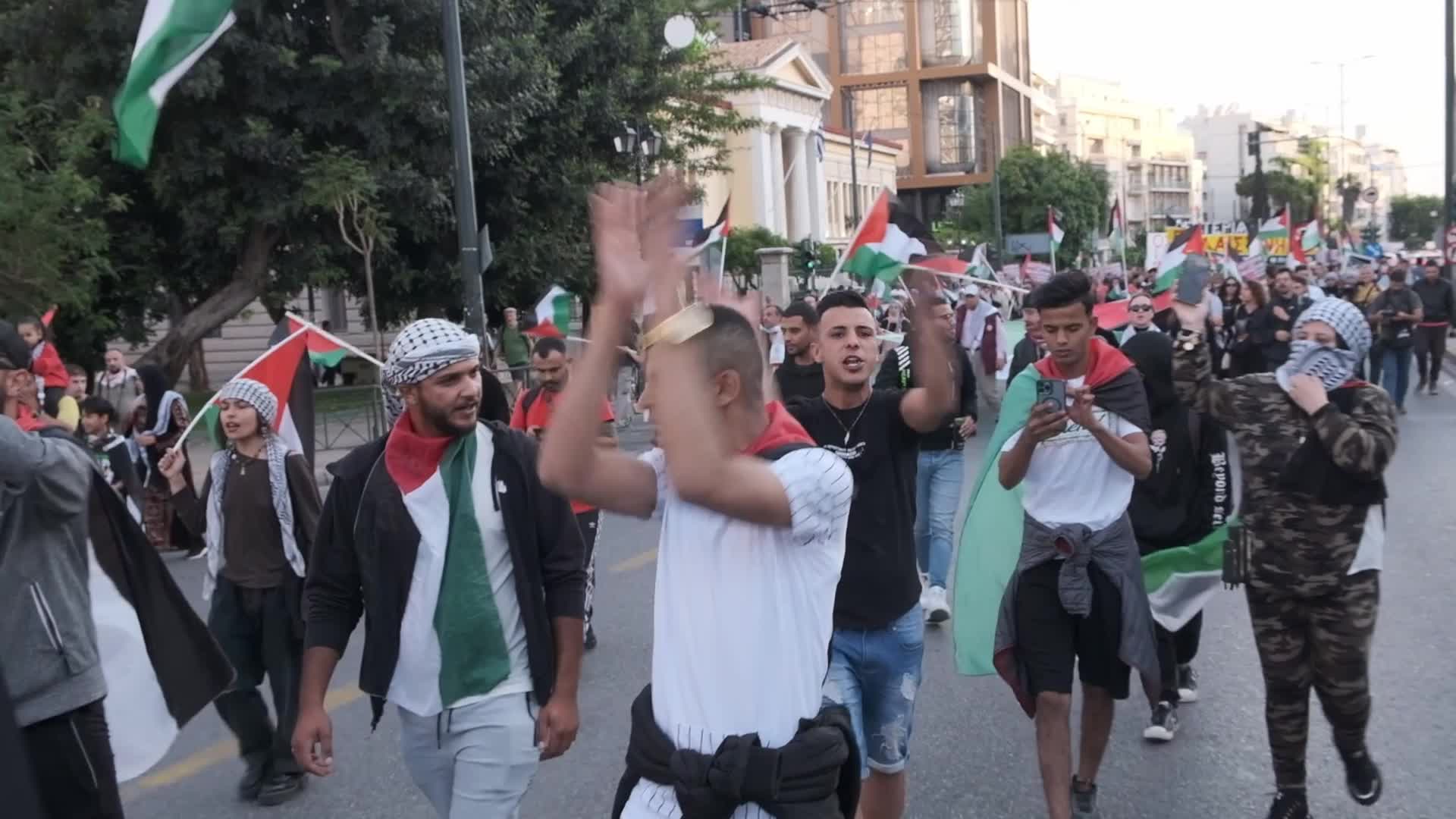 Solidarity Rally In Athens On The 76th Anniversary Of The Nakba