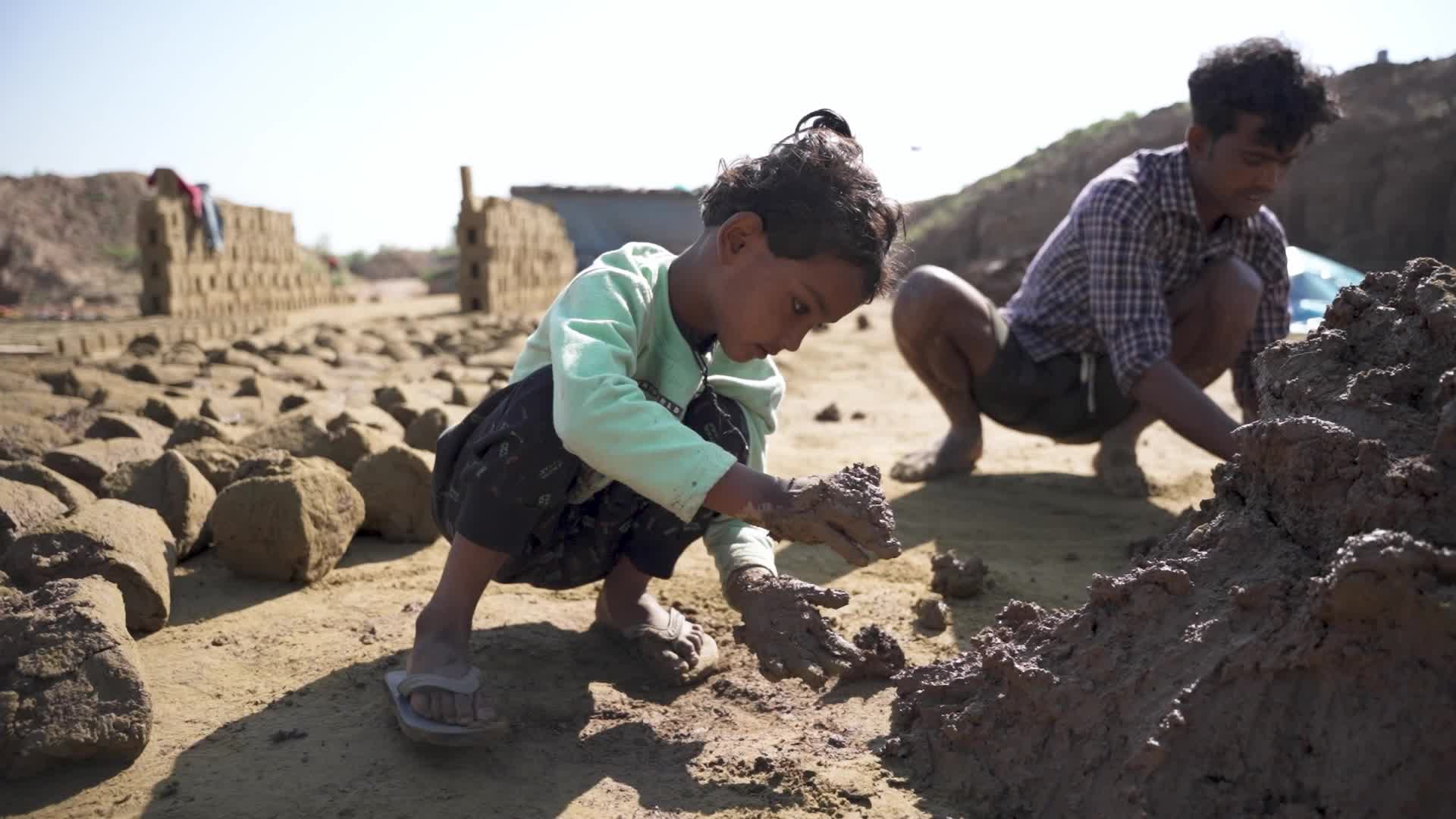 Brick Making in Kashmir, India