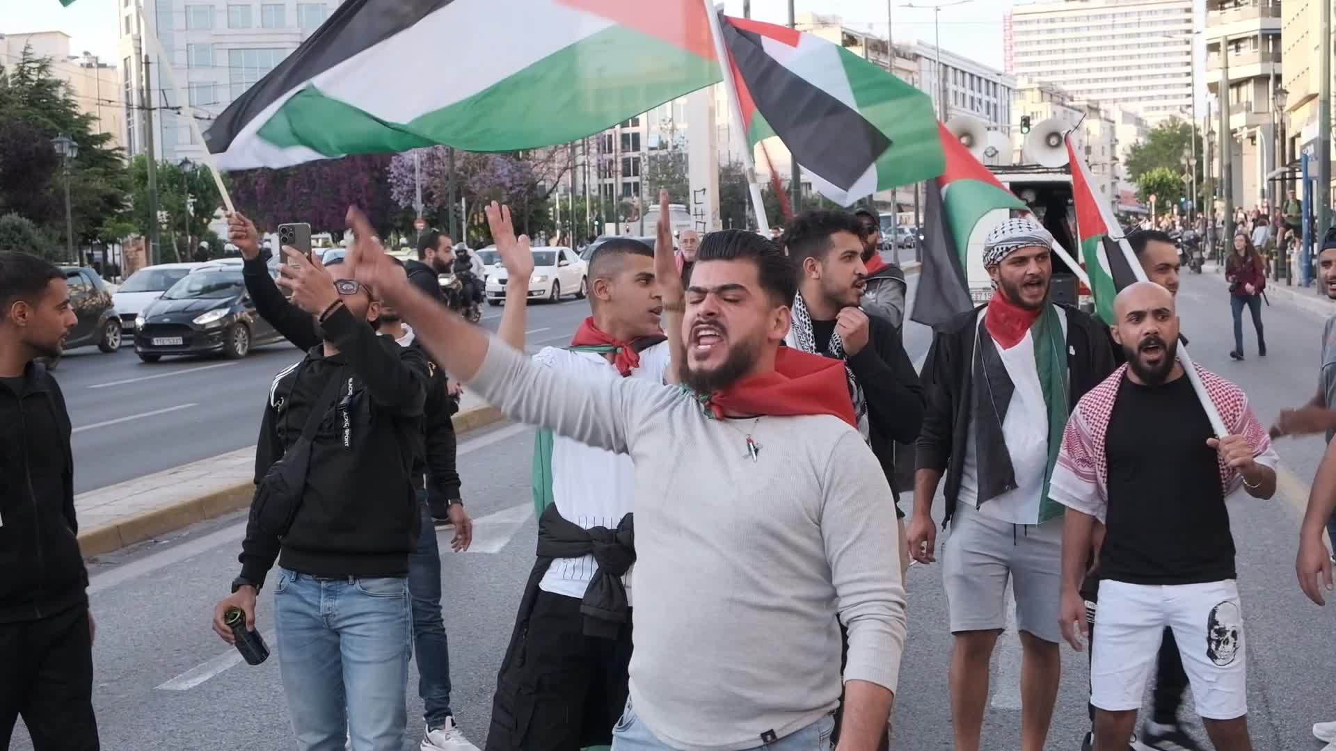 Solidarity Rally In Athens On The 76th Anniversary Of The Nakba