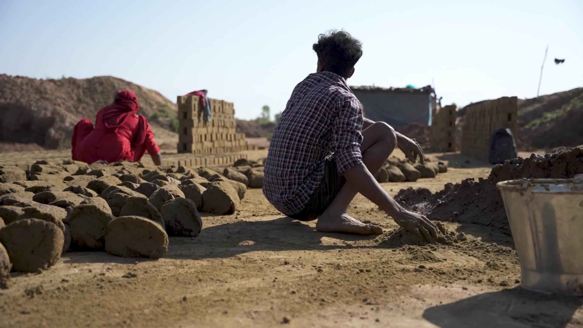 Brick Making in Kashmir, India