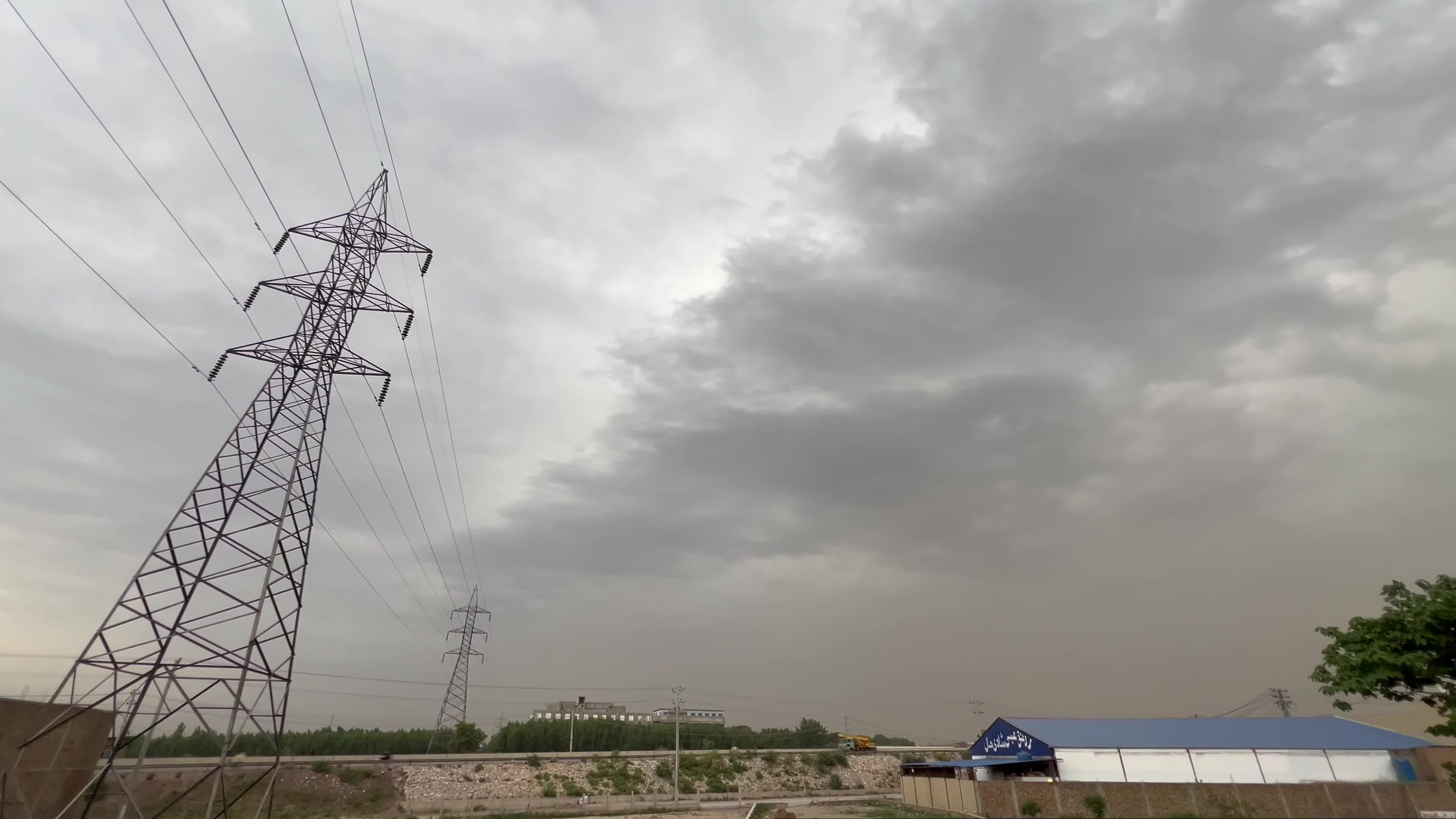 Rain Clouds Form at Dusk in Peshawar
