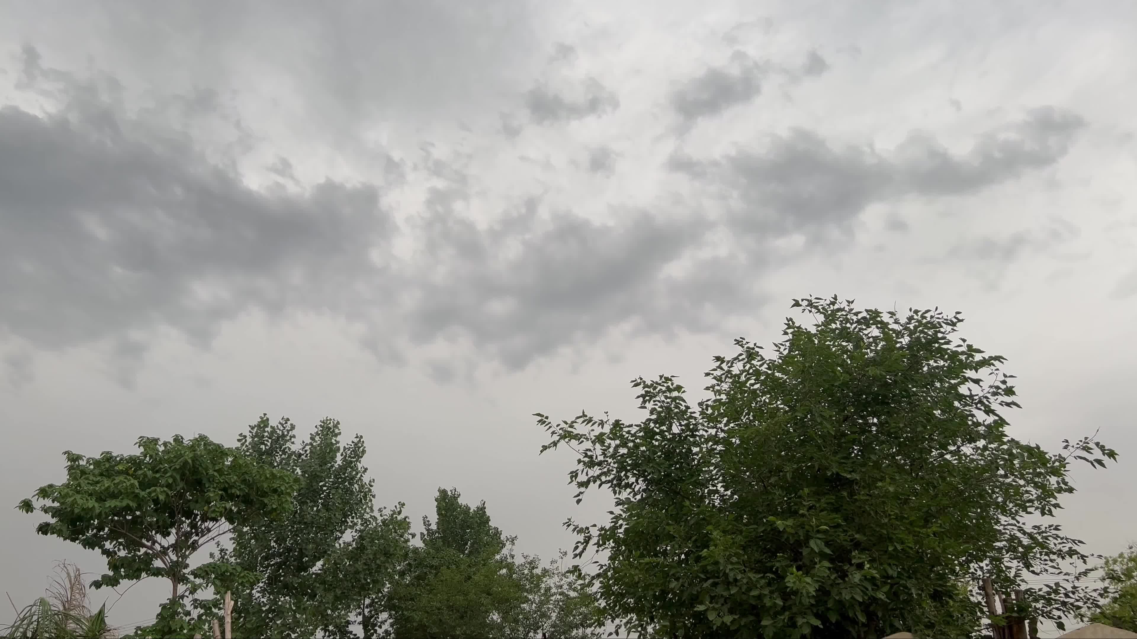 Rain Clouds Form at Dusk in Peshawar