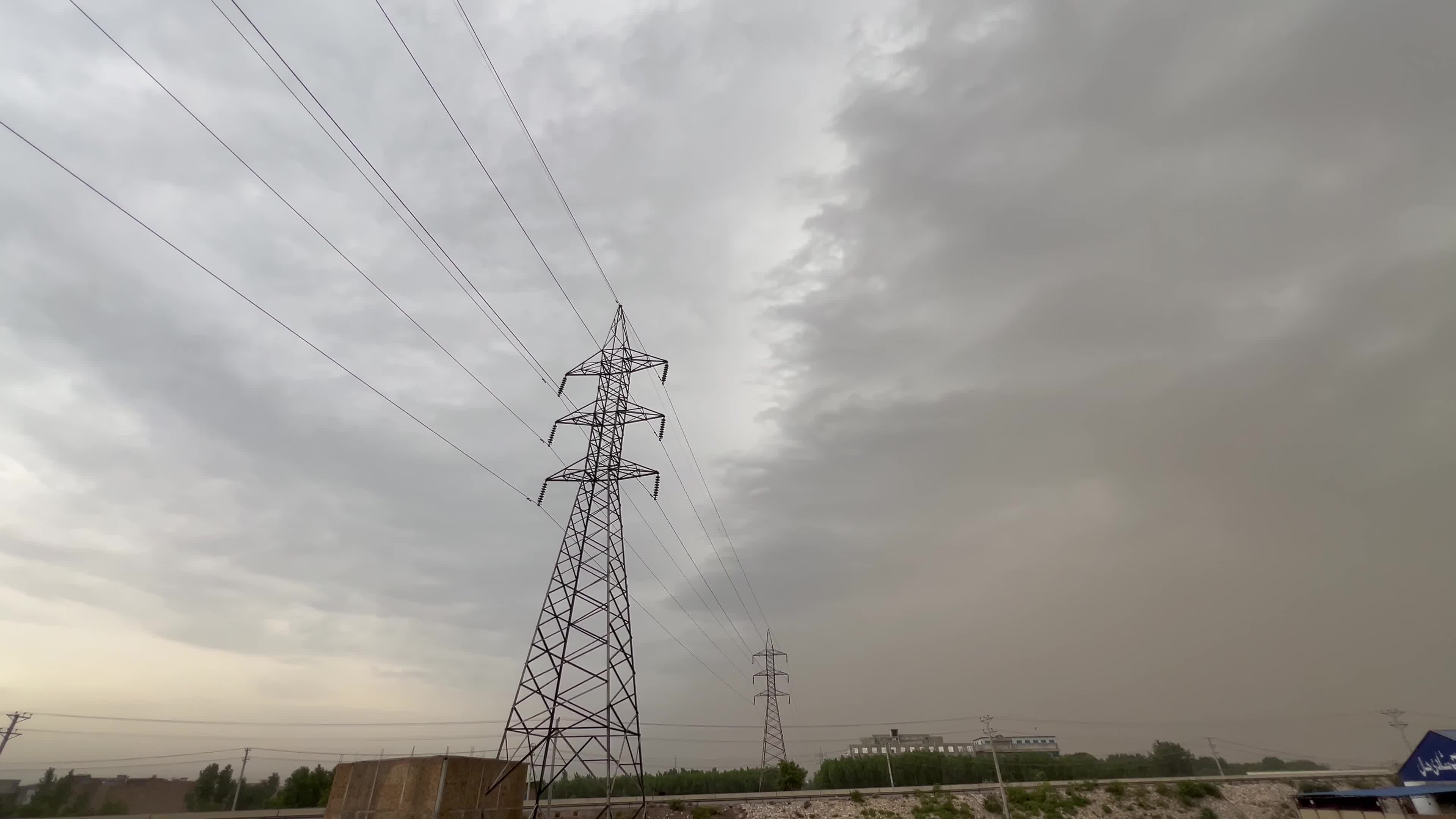 Rain Clouds Form at Dusk in Peshawar
