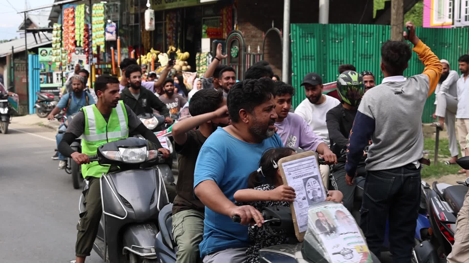 Jailed Engineer Rashid Son Abrar Rashid Campaign For Lok Sabha Elections 