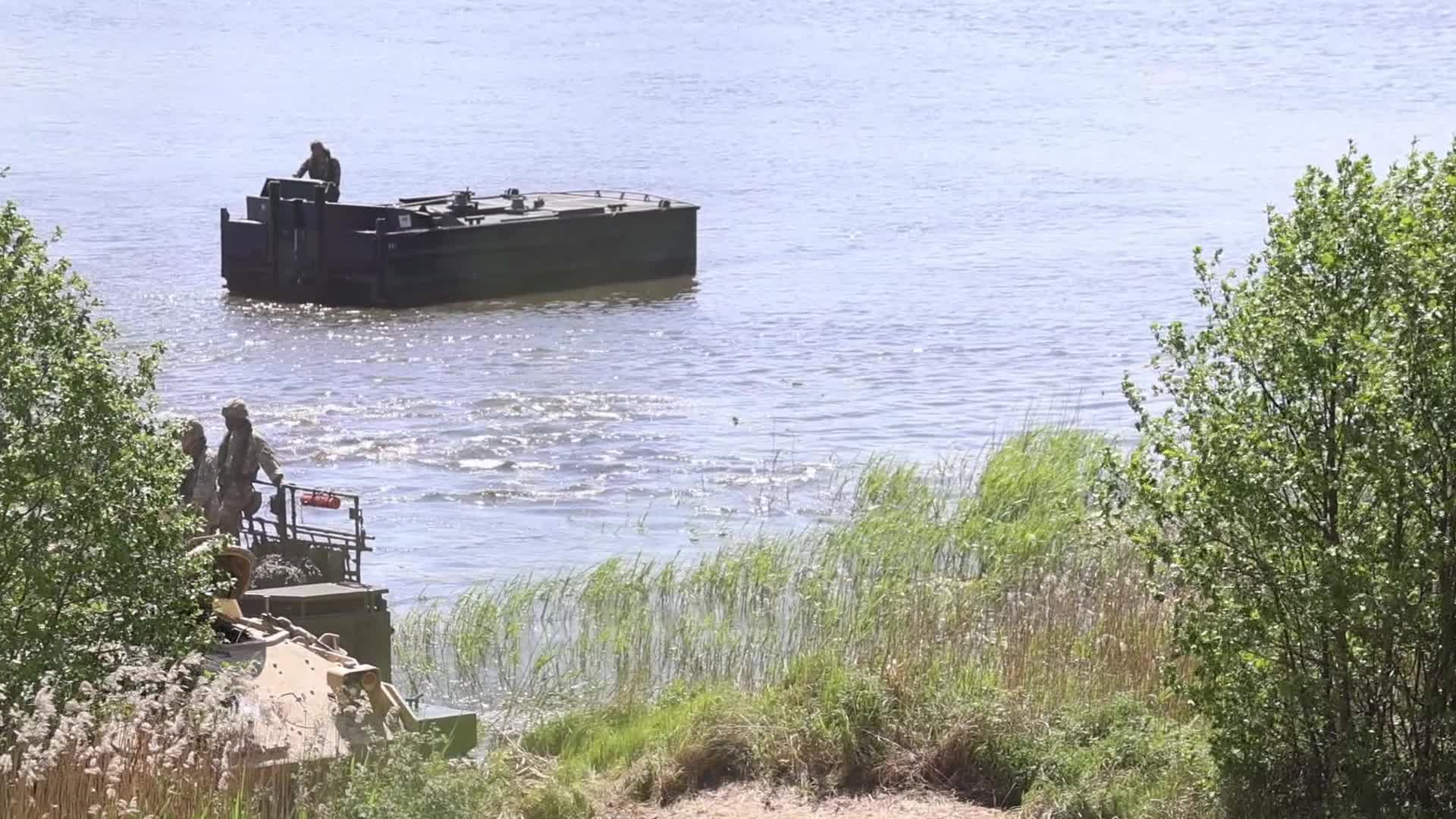 British and the US Army exercise on Polish Drawsko poligon as part of Steadfast Defender 2024