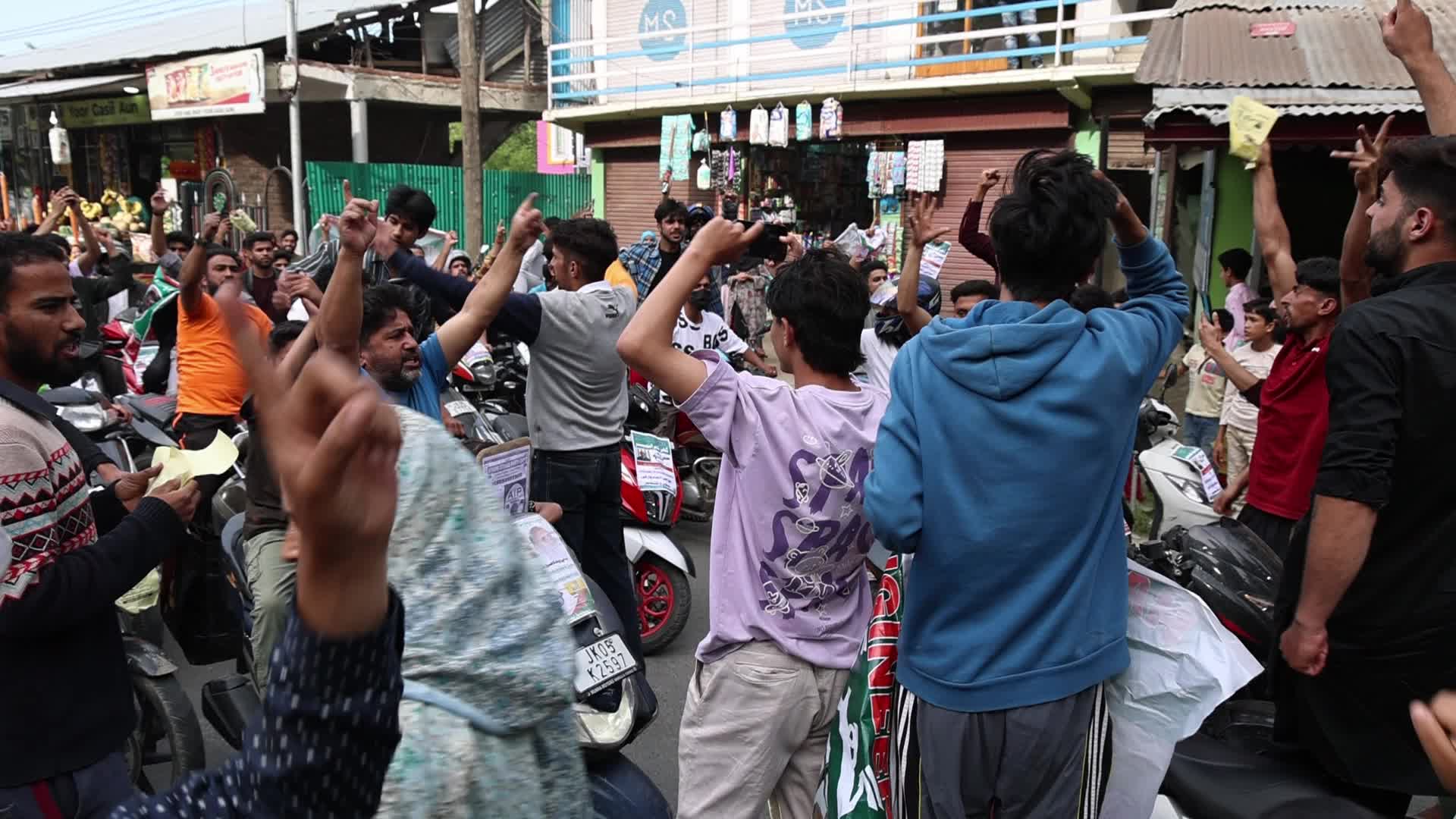 Jailed Engineer Rashid Son Abrar Rashid Campaign For Lok Sabha Elections 