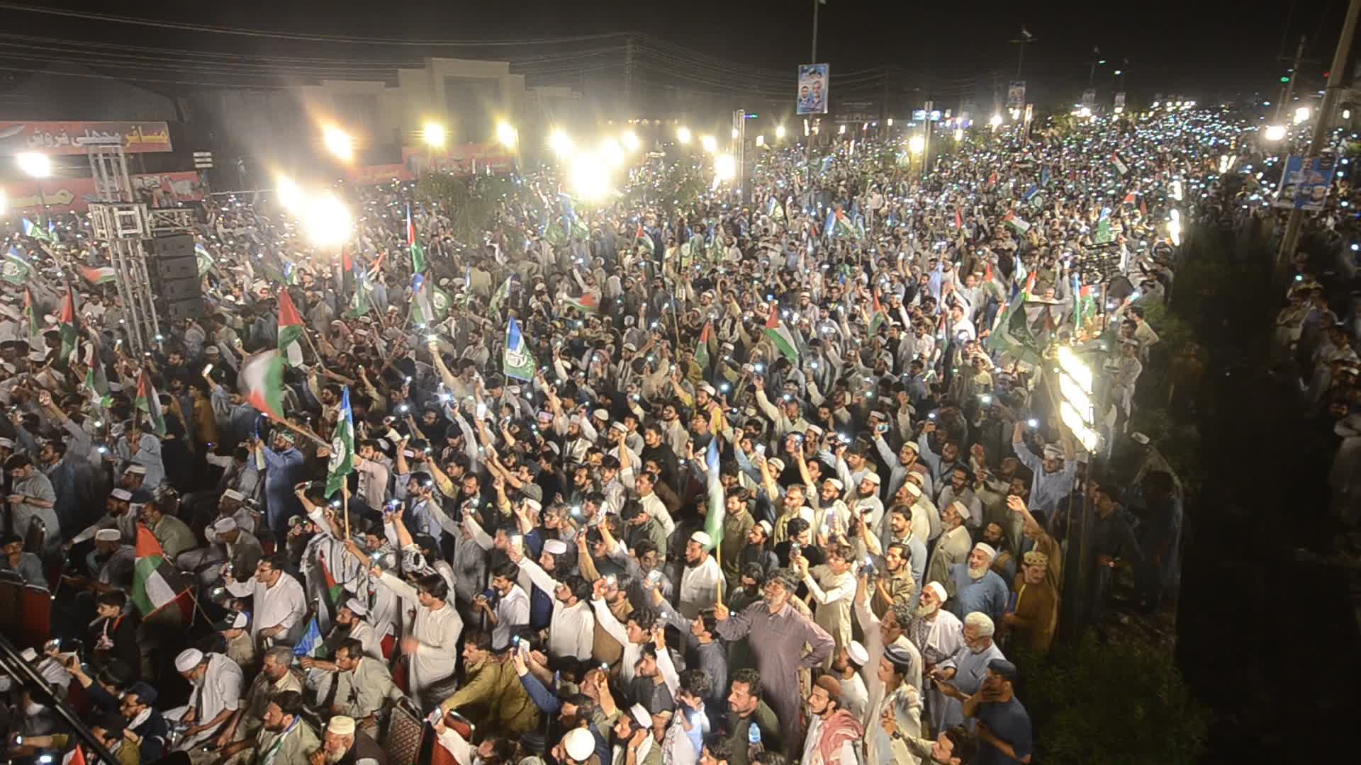 Pakistan's Jamaat-e-Islami party rally in solidarity with the Palestinian people, in Peshawar
