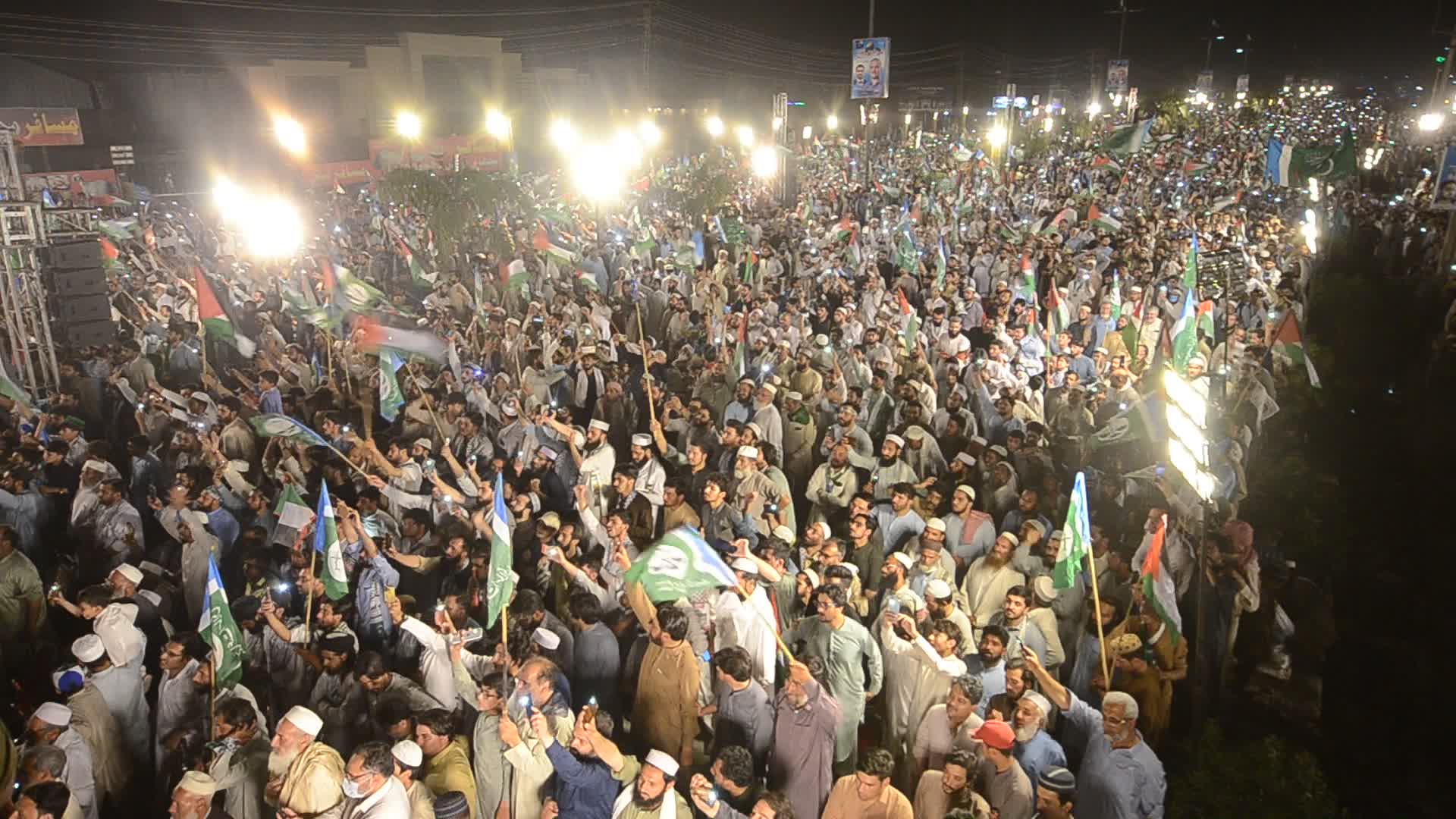 Pakistan's Jamaat-e-Islami party rally in solidarity with the Palestinian people, in Peshawar
