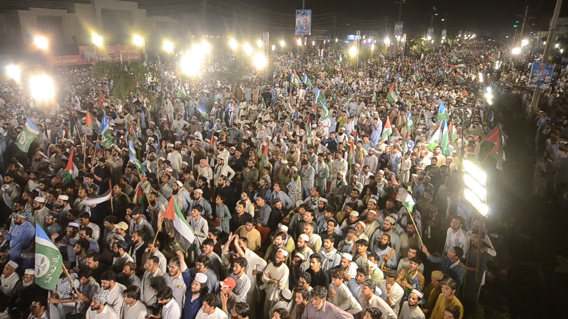 Pakistan's Jamaat-e-Islami party rally in solidarity with the Palestinian people, in Peshawar
