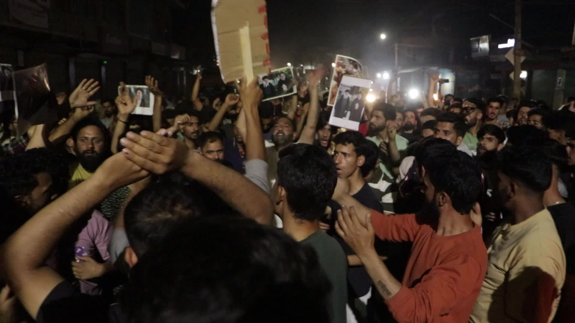 Candlelight Vigil in Kashmir for Iranian President Raisi, Killed in Helicopter Crash