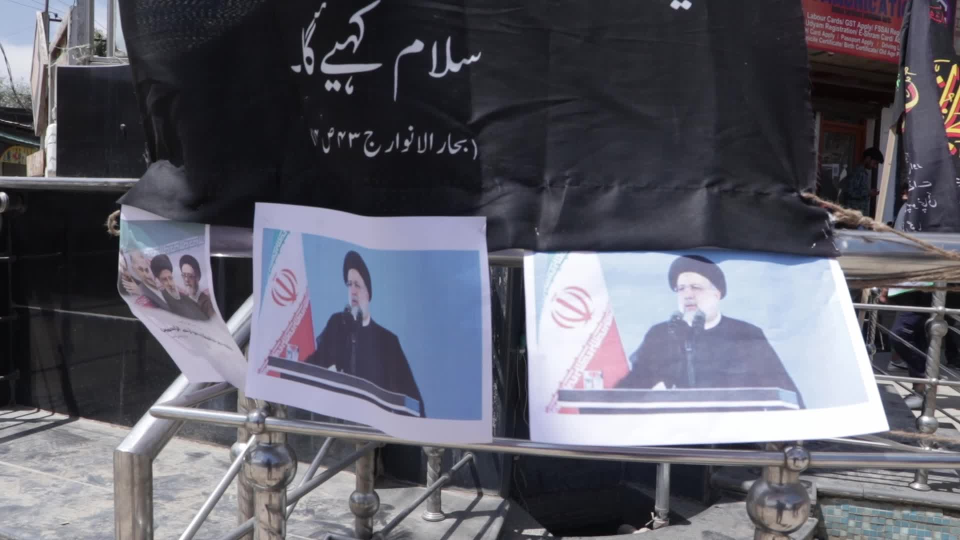 Candlelight Vigil in Kashmir for Iranian President Raisi, Killed in Helicopter Crash