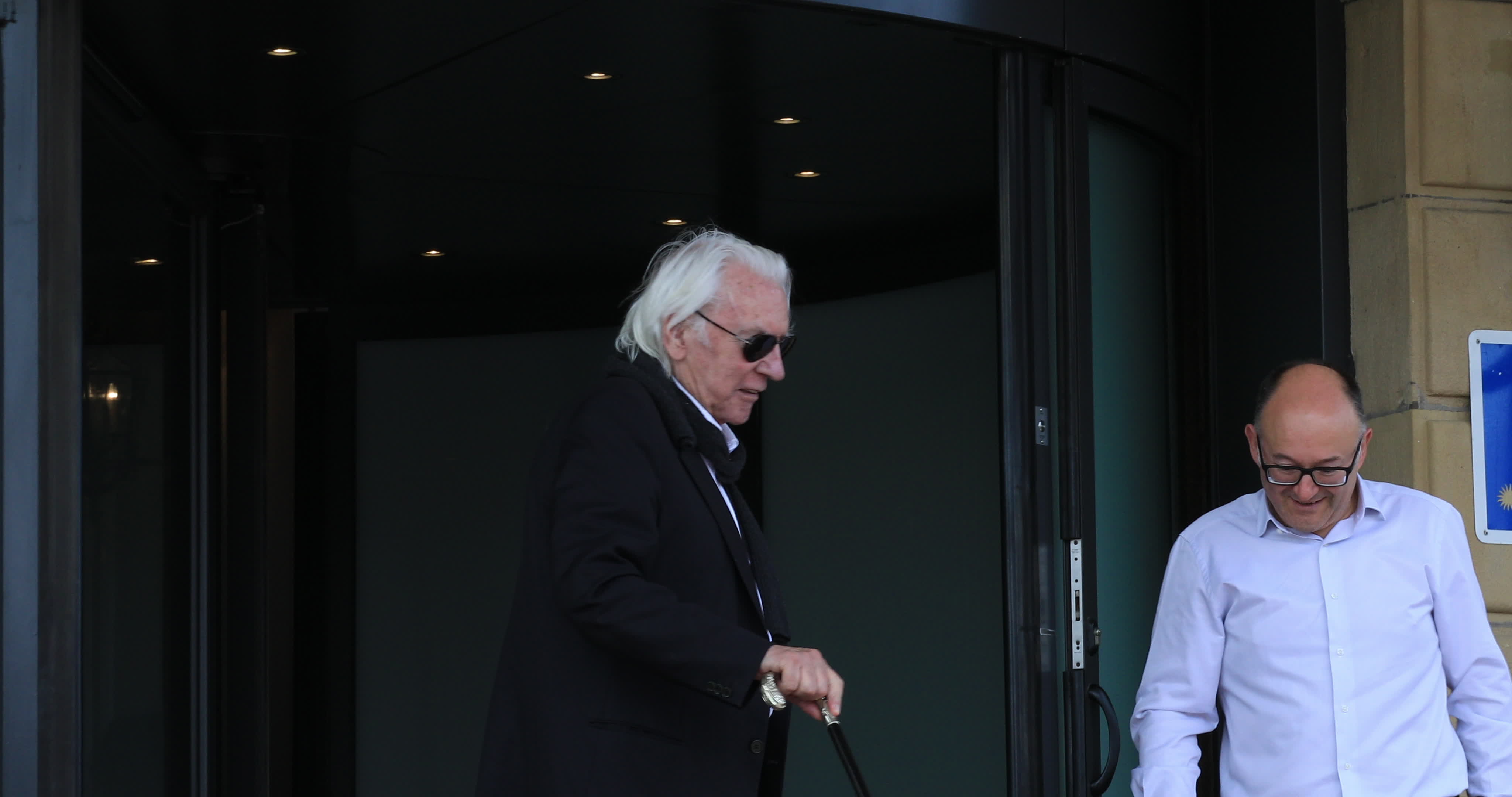 Donald Sutherland Arrives At 67th San Sebastian Film Festival