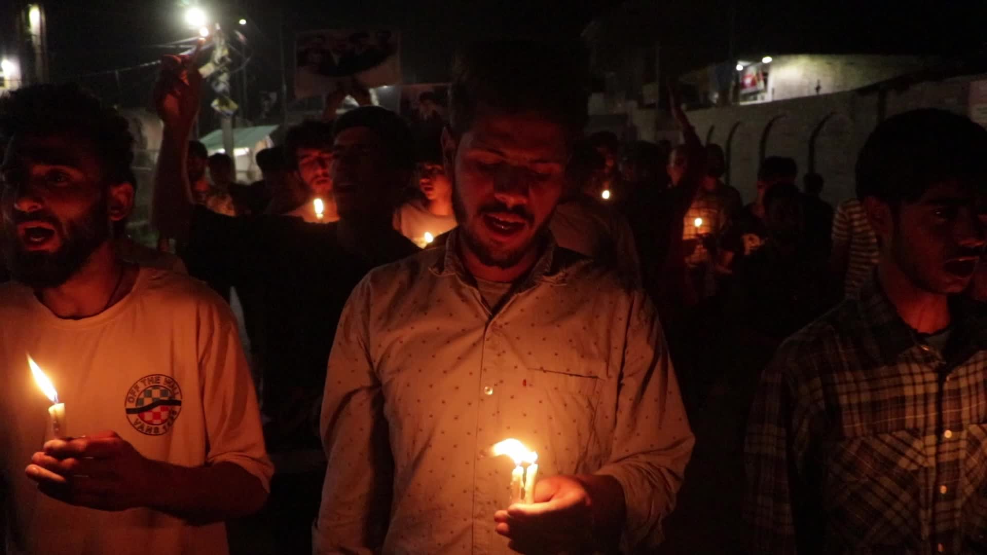 Candlelight Vigil in Kashmir for Iranian President Raisi, Killed in Helicopter Crash
