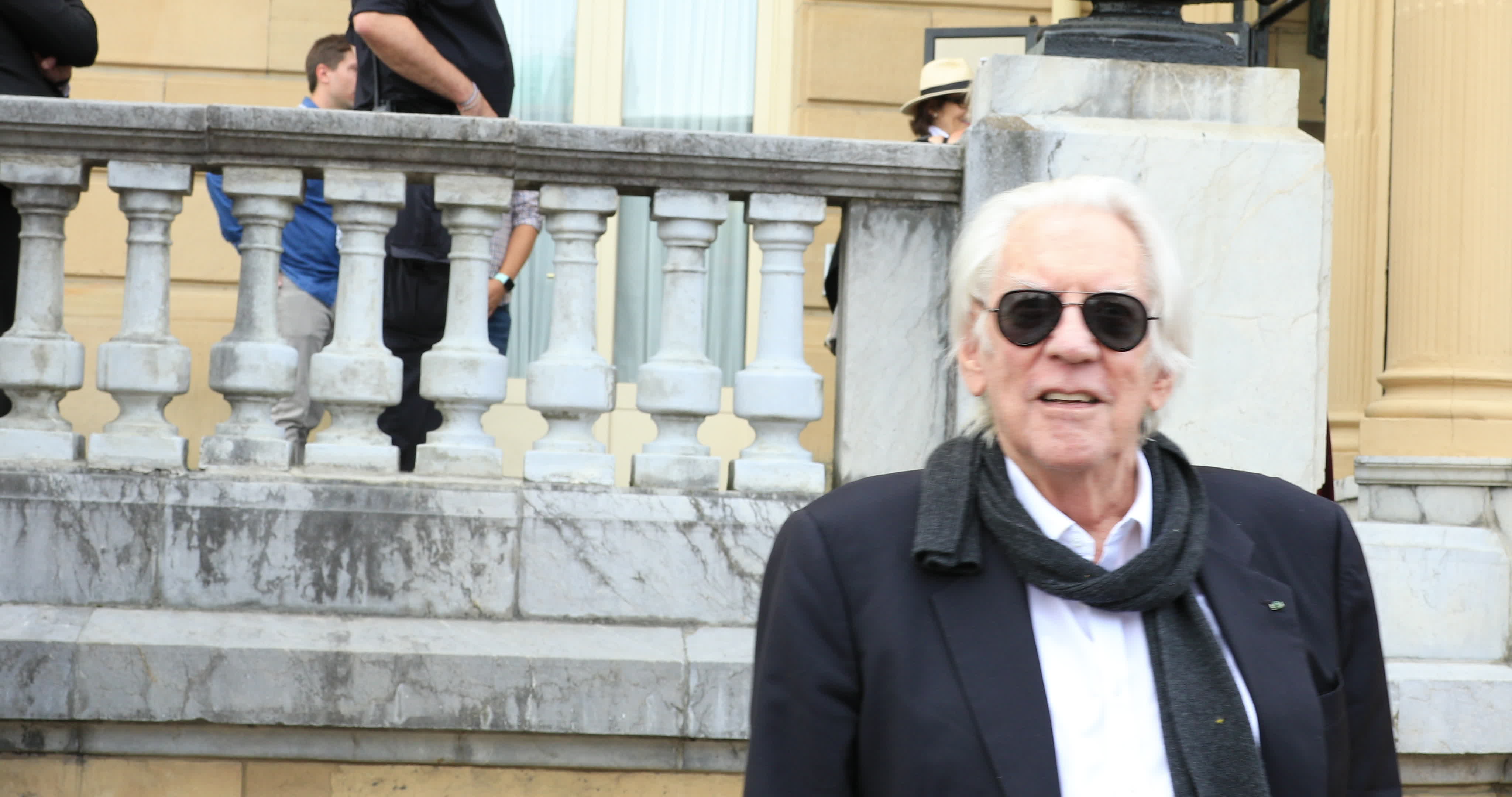 Donald Sutherland Arrives At 67th San Sebastian Film Festival