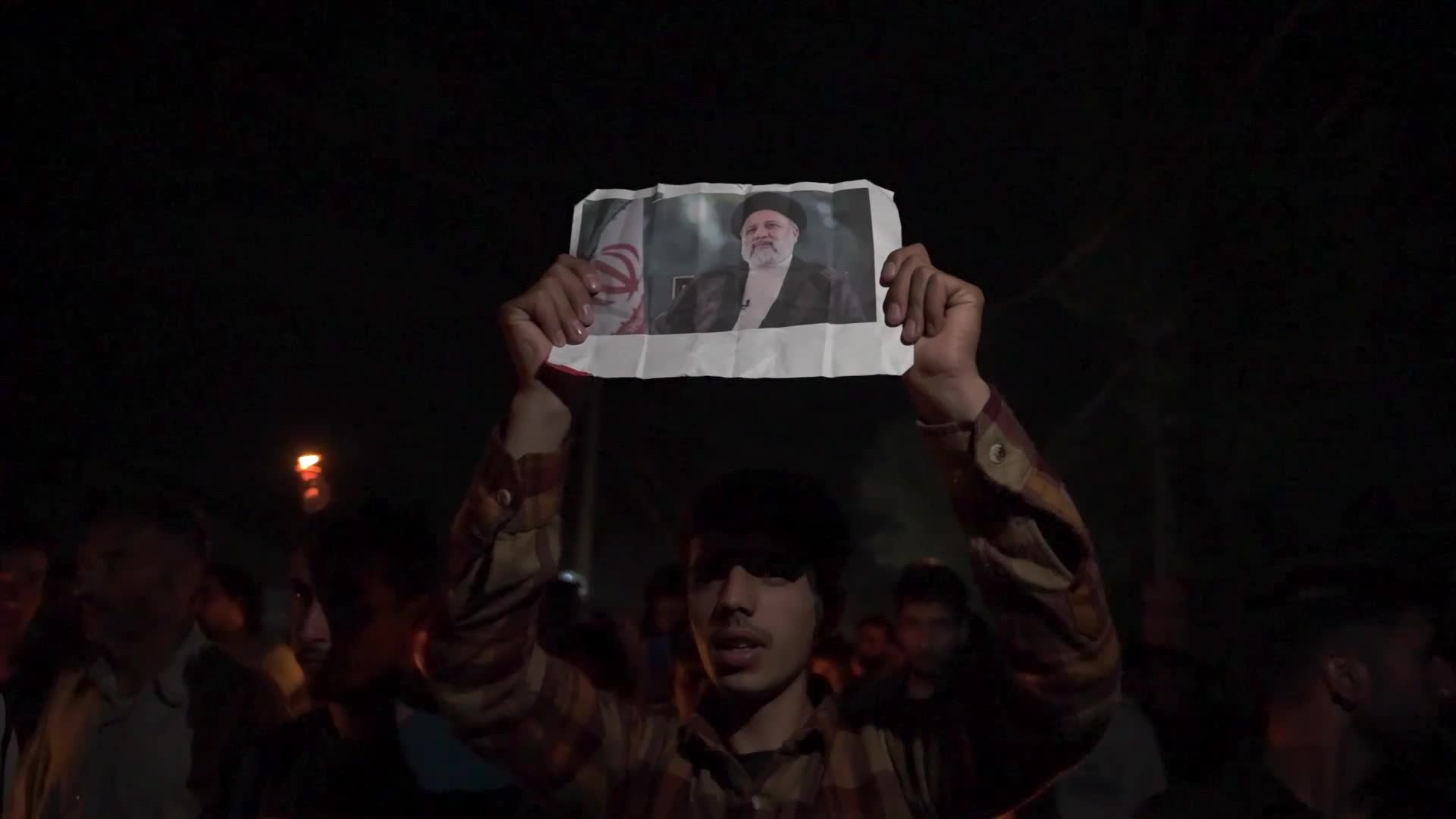 Rally in Kashmir Paying Tribute to Iranian President Raisi and others.