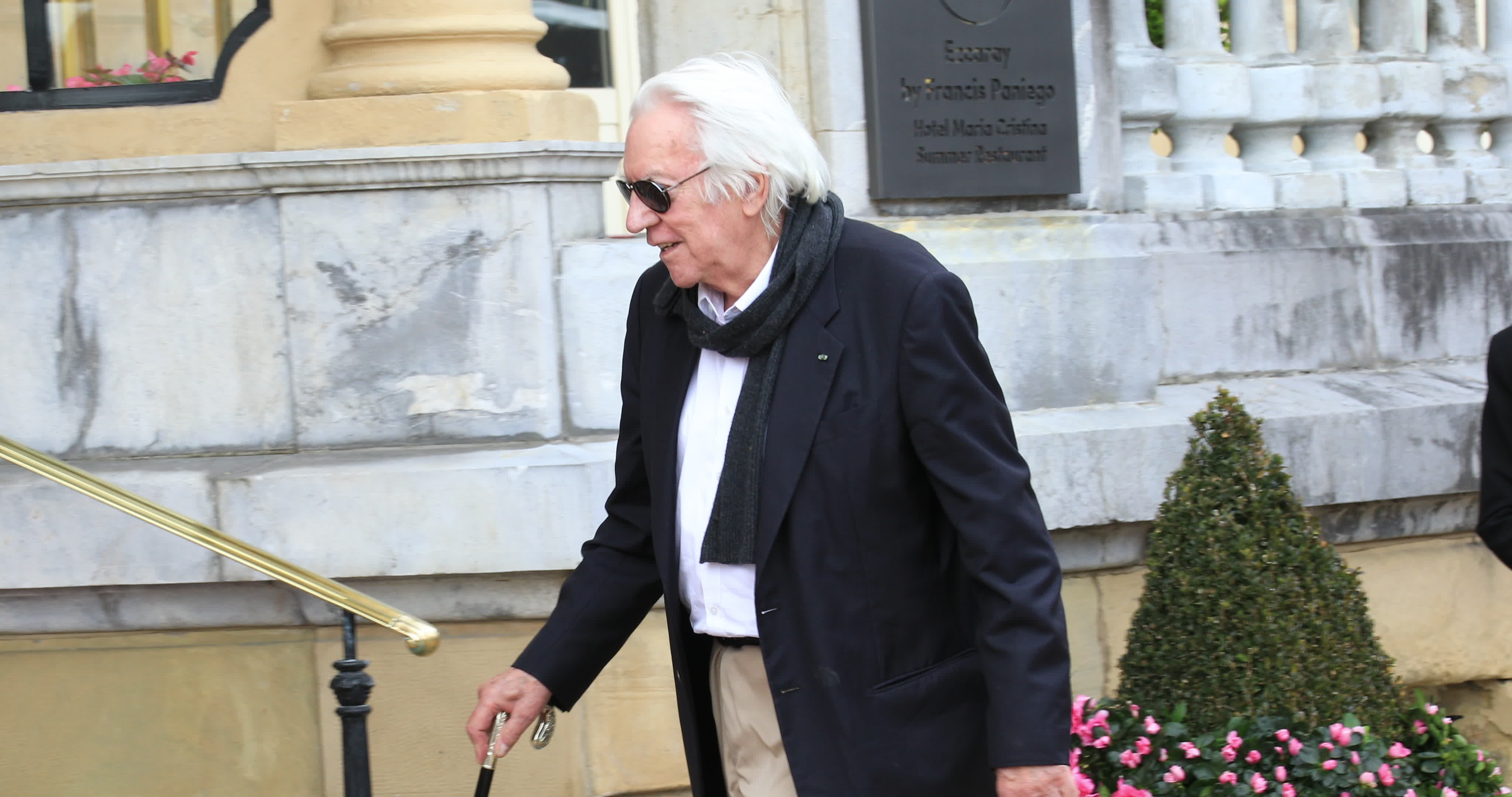 Donald Sutherland Arrives At 67th San Sebastian Film Festival