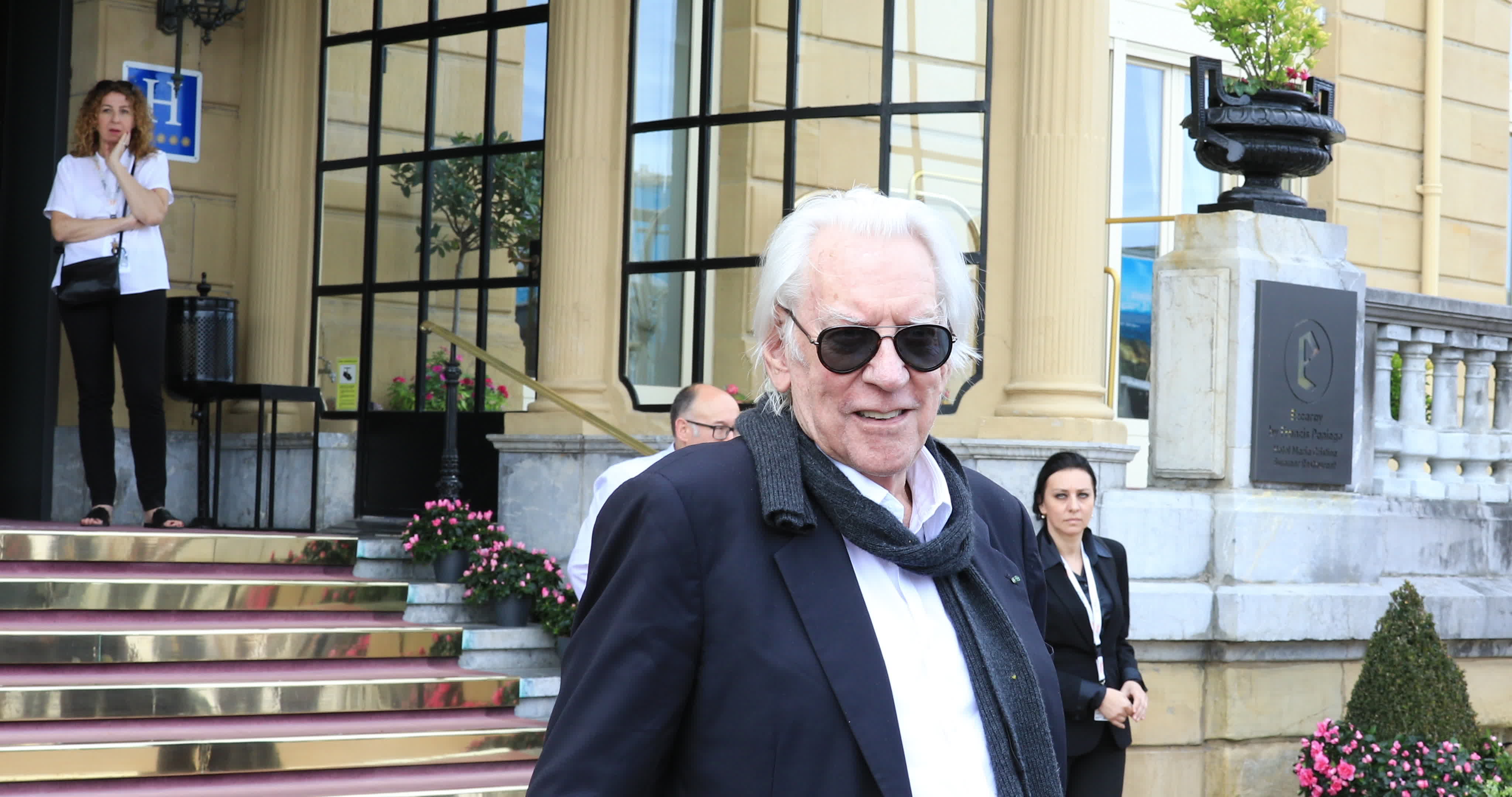 Donald Sutherland Arrives At 67th San Sebastian Film Festival