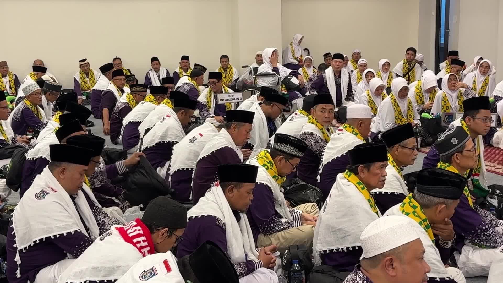 Pilgrimage Hajj to Mecca farewell in Indonesia
