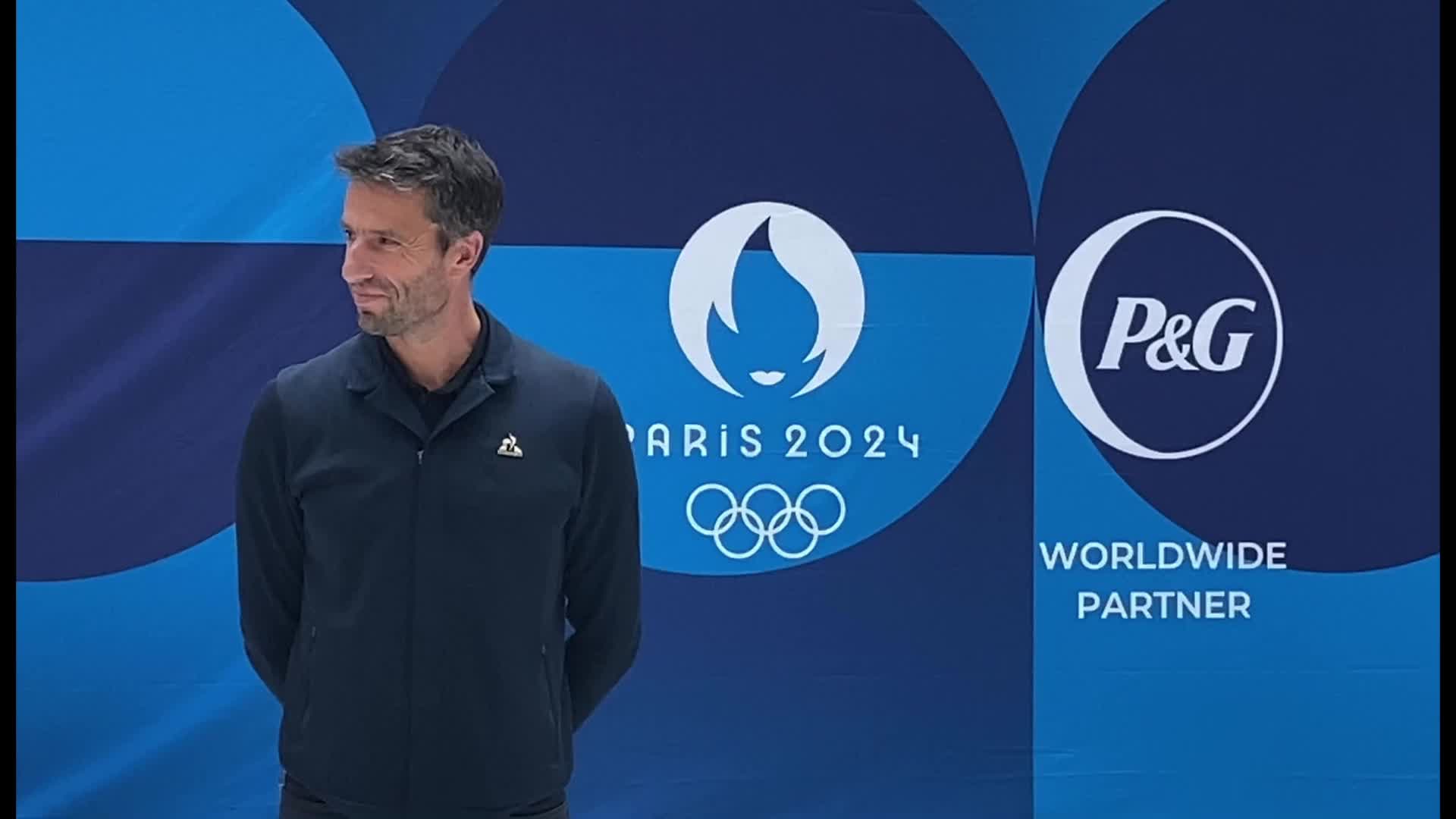 Unveiling the podiums of Paris 2024 Olympics, in Paris.