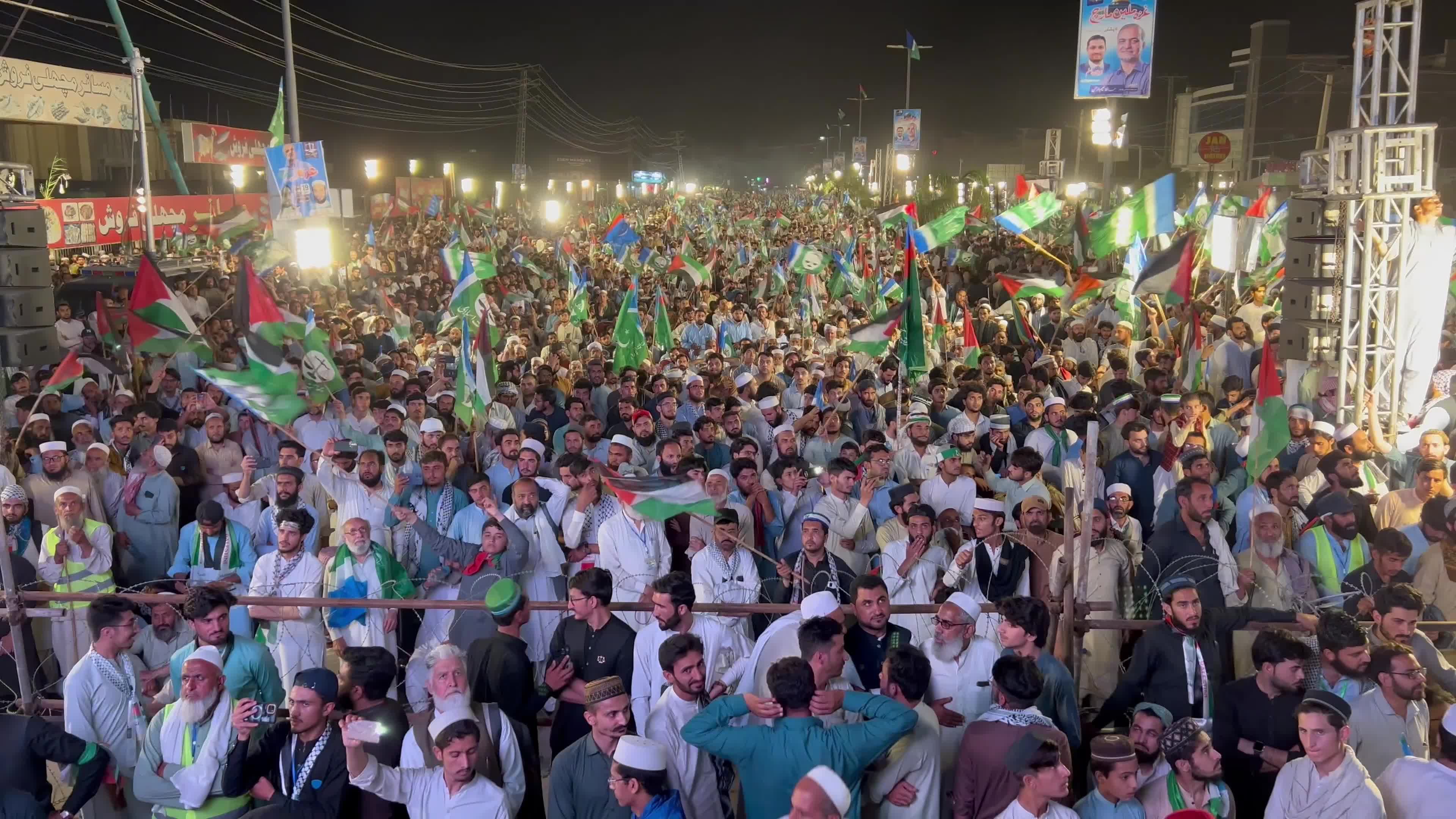 Pakistan's Jamaat-e-Islami party rally in solidarity with the Palestinian people, in Peshawar