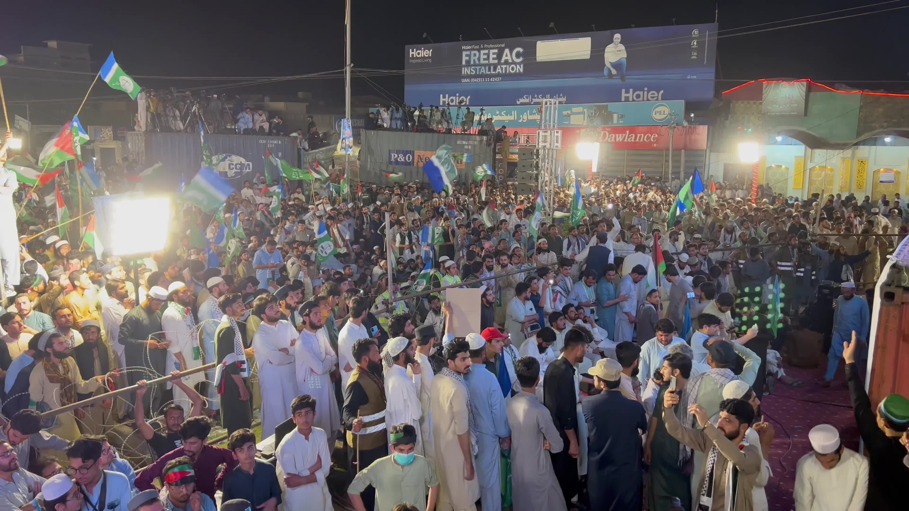 Pakistan's Jamaat-e-Islami party rally in solidarity with the Palestinian people, in Peshawar