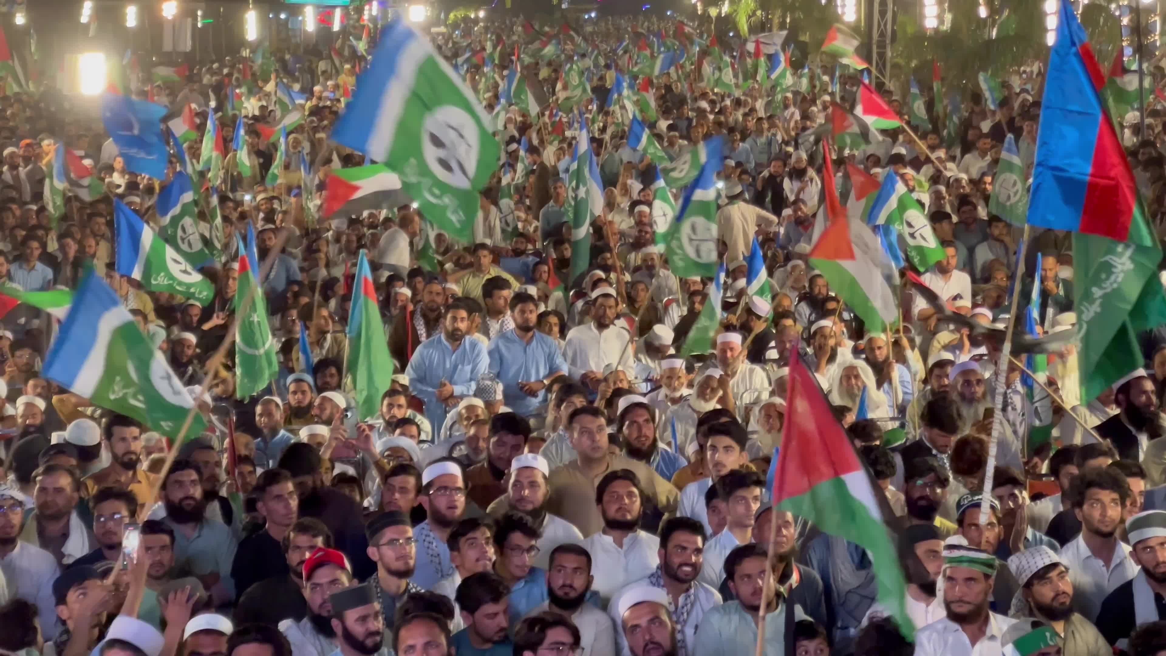 Pakistan's Jamaat-e-Islami party rally in solidarity with the Palestinian people, in Peshawar