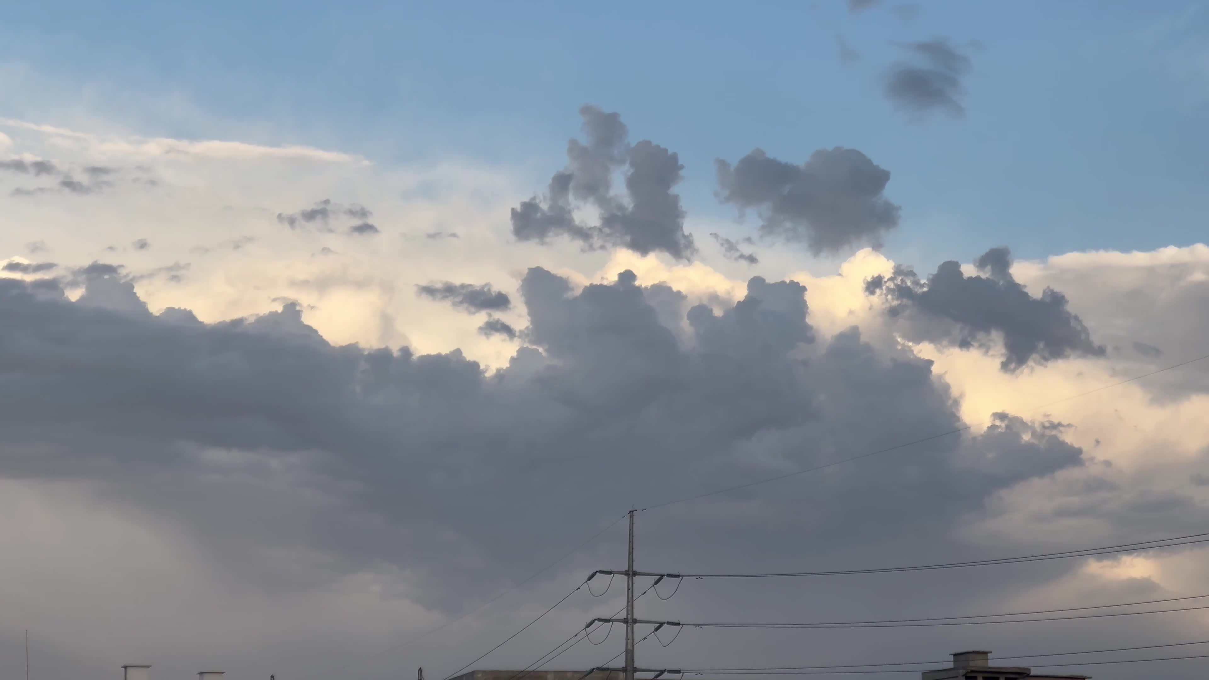 Rain Clouds Form at Dusk in Peshawar