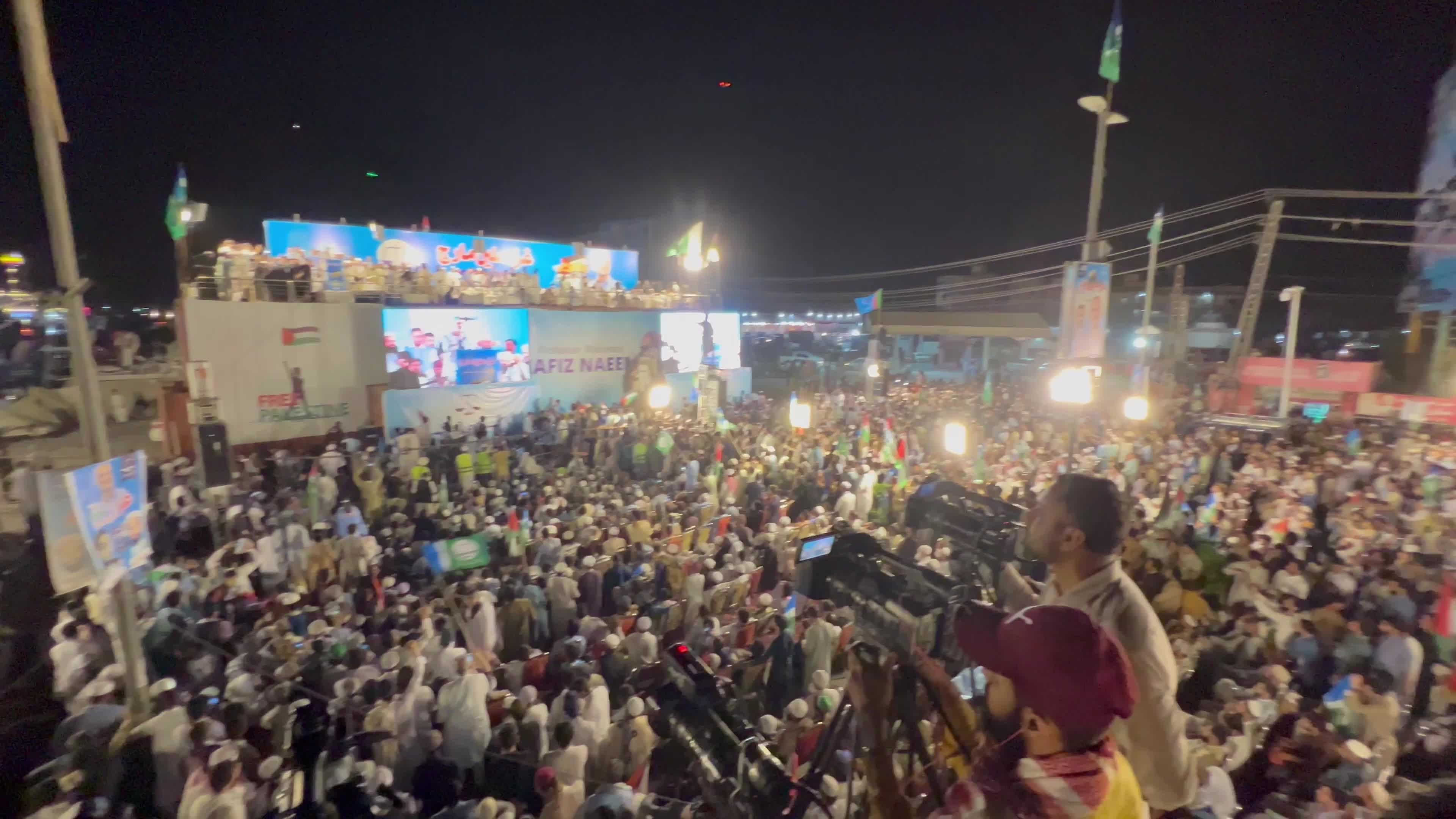 Pakistan's Jamaat-e-Islami party rally in solidarity with the Palestinian people, in Peshawar