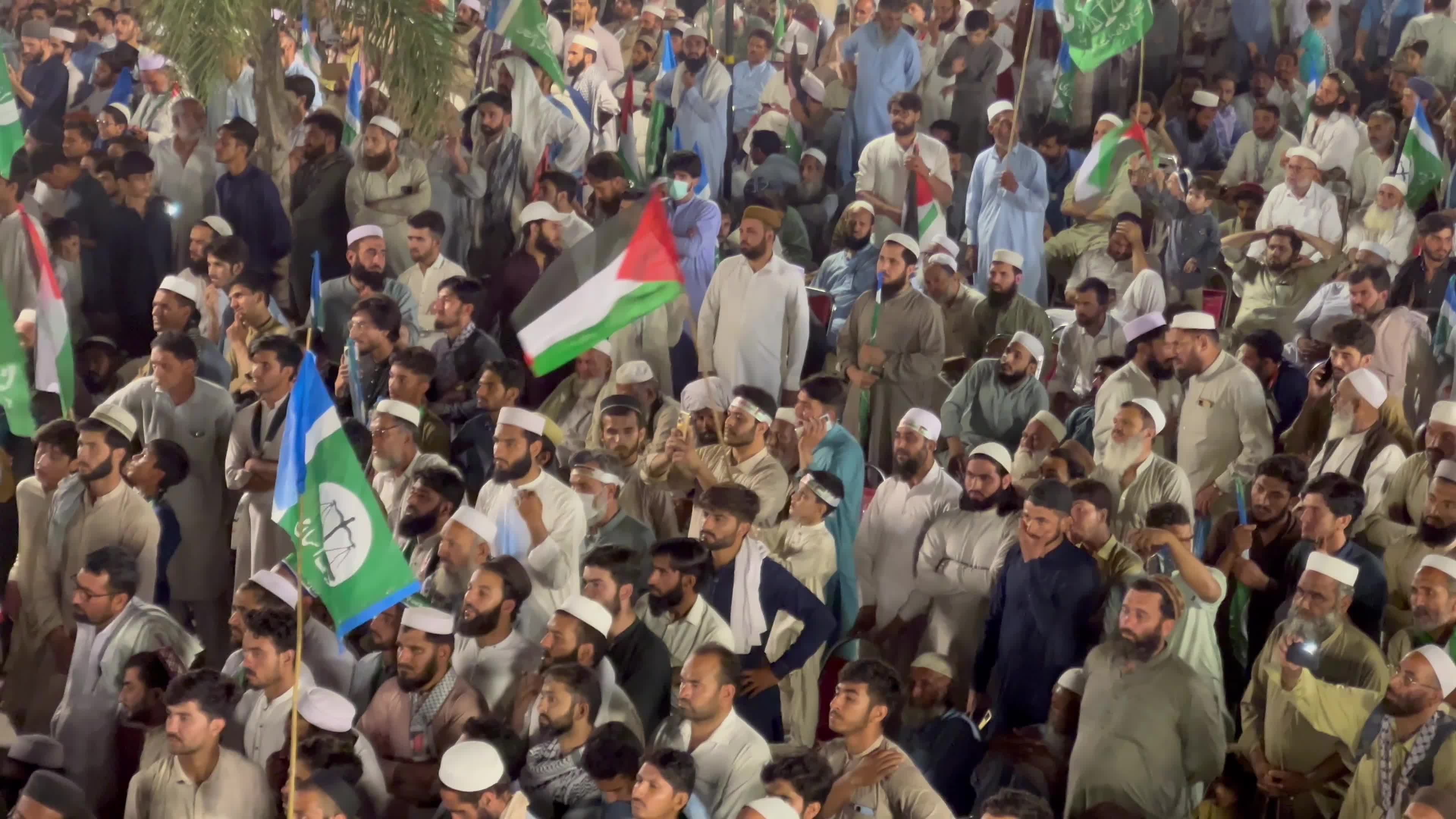 Pakistan's Jamaat-e-Islami party rally in solidarity with the Palestinian people, in Peshawar