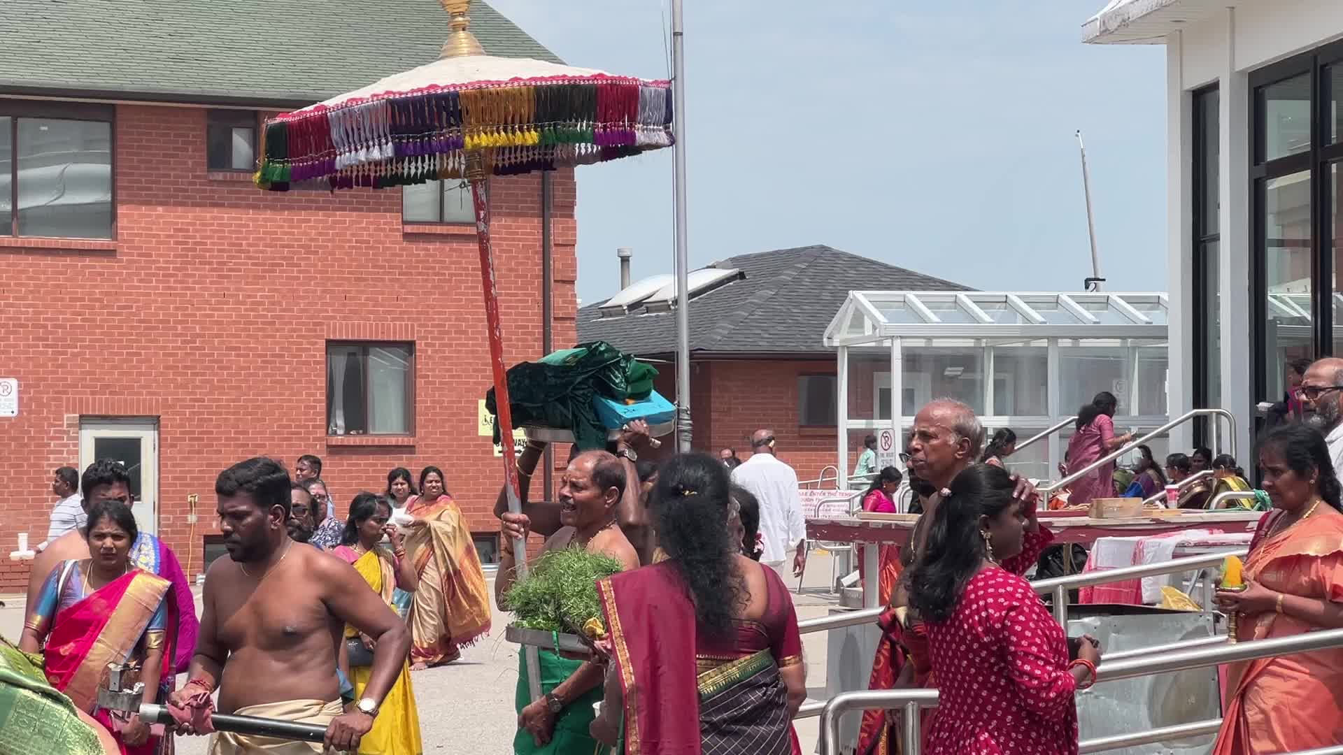Tamil Hindu devotees celebrate the Ganesha Mahotshava Vingnapanam Festival