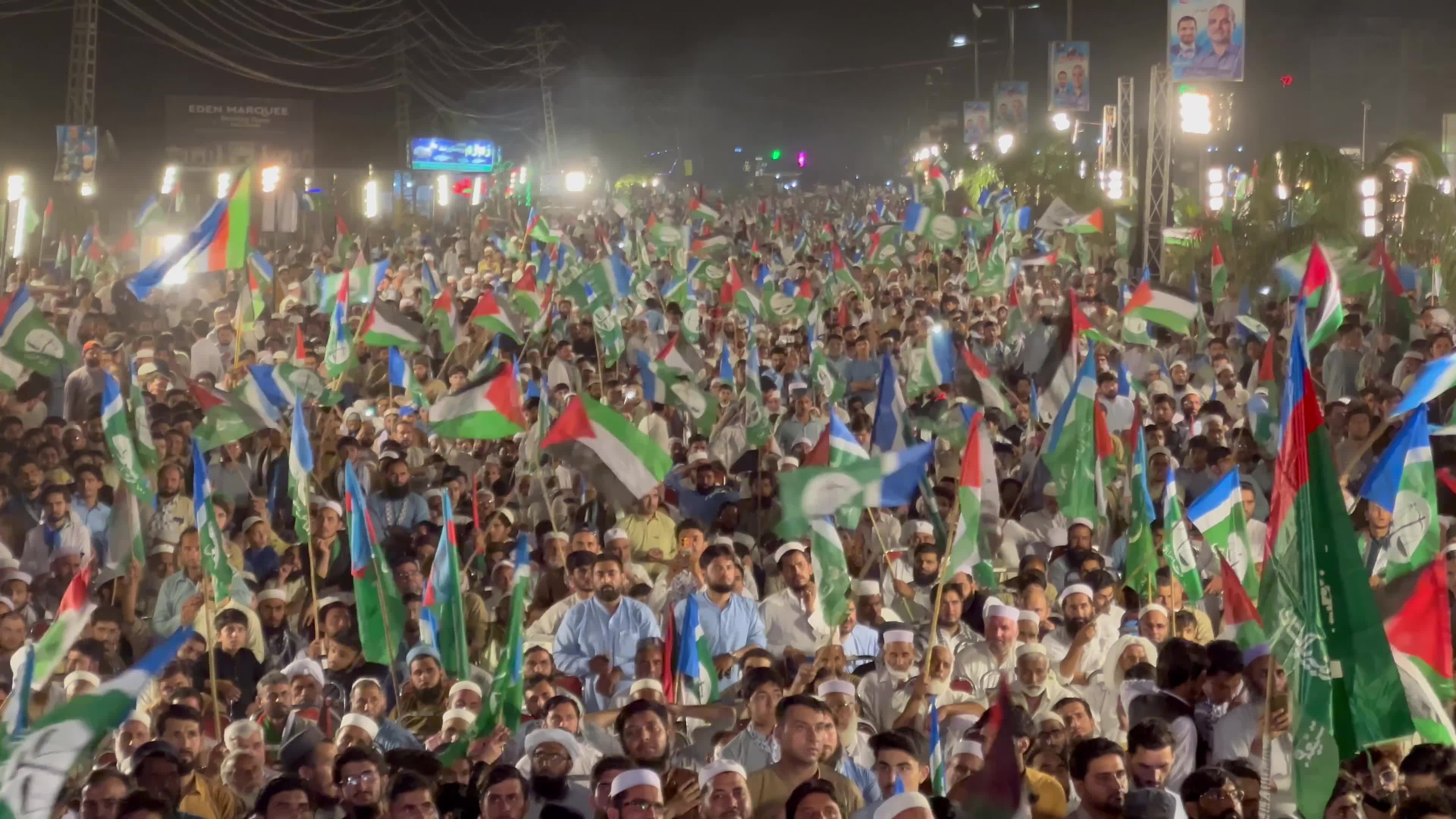 Pakistan's Jamaat-e-Islami party rally in solidarity with the Palestinian people, in Peshawar