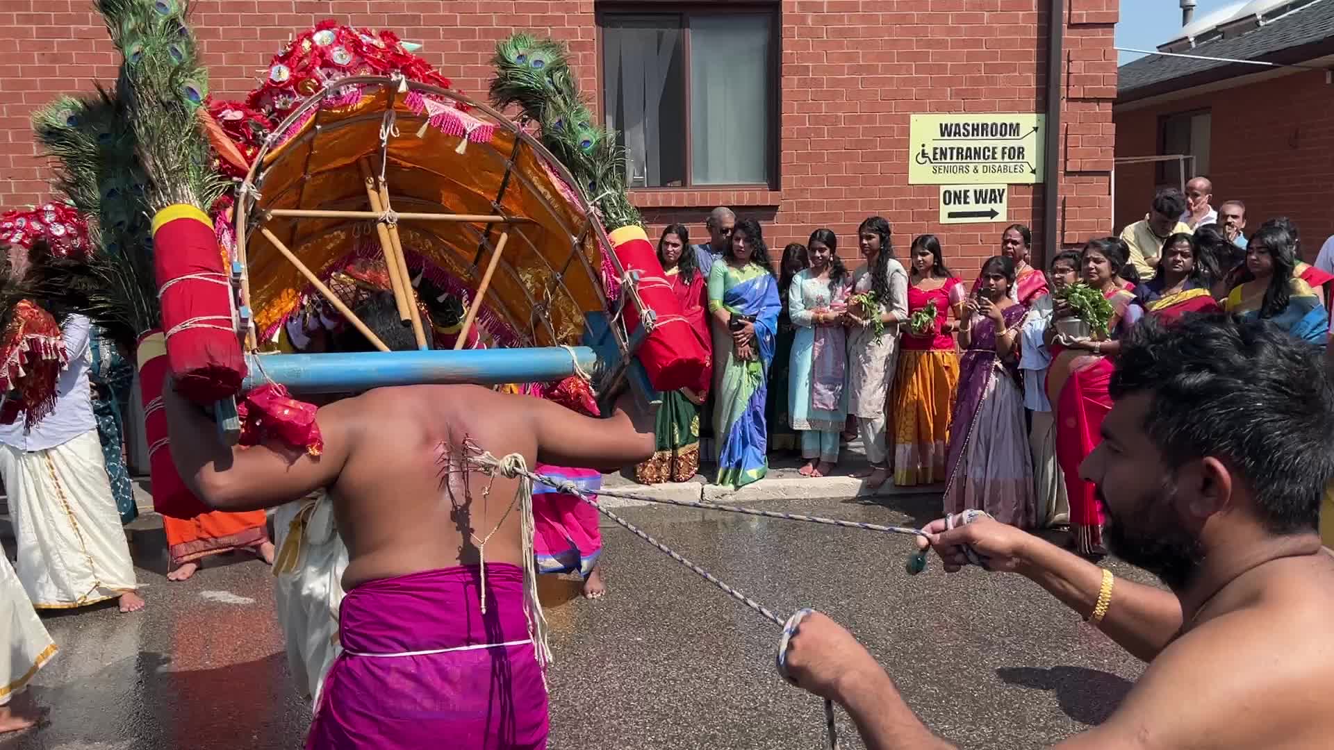 Tamil Hindu devotees celebrate the Ganesha Mahotshava Vingnapanam Festival