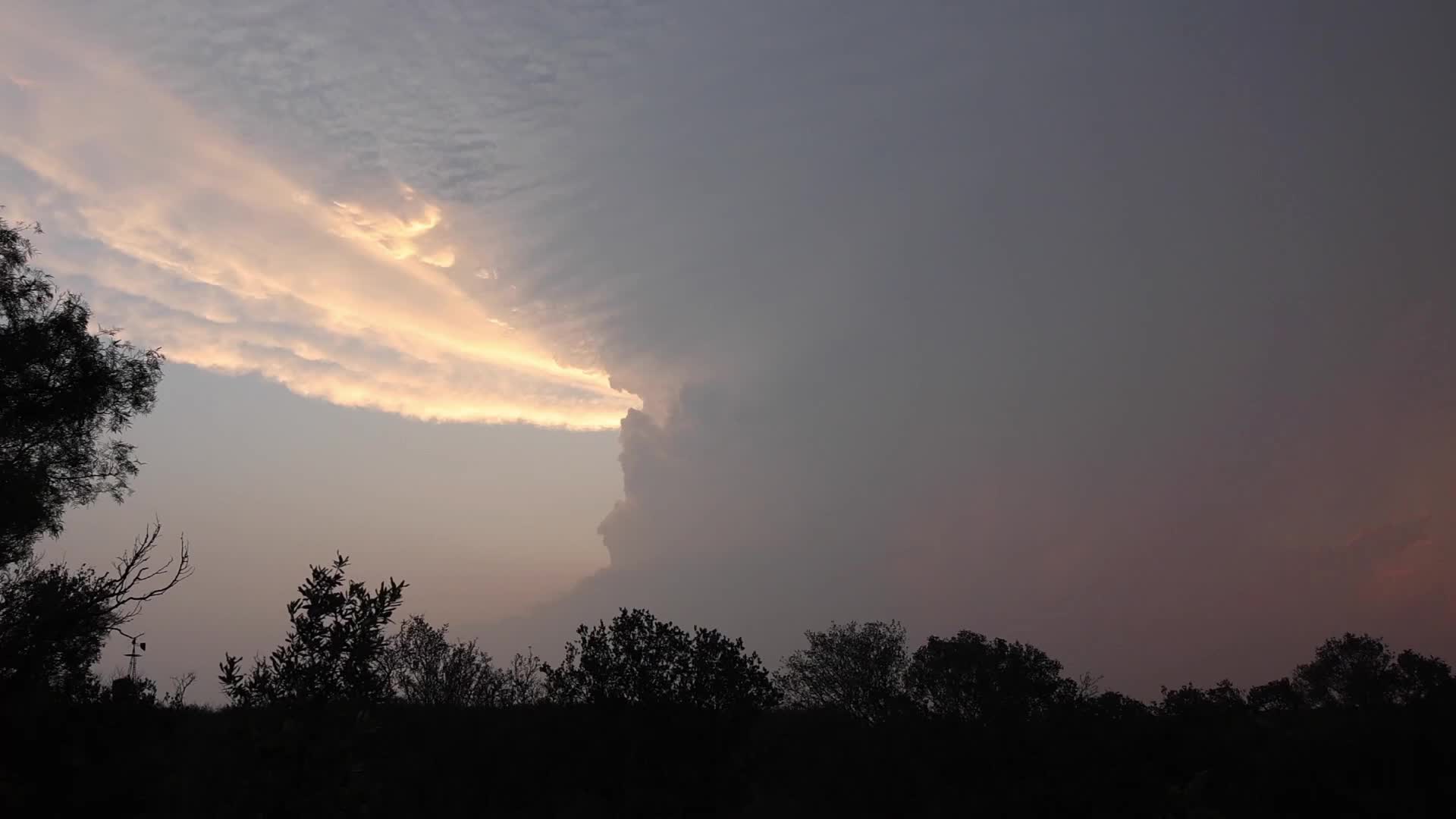 Thunderstorm in west Texas