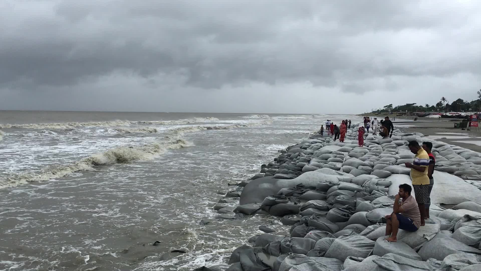 Cyclonr Remal at Kuakata Sea Beach